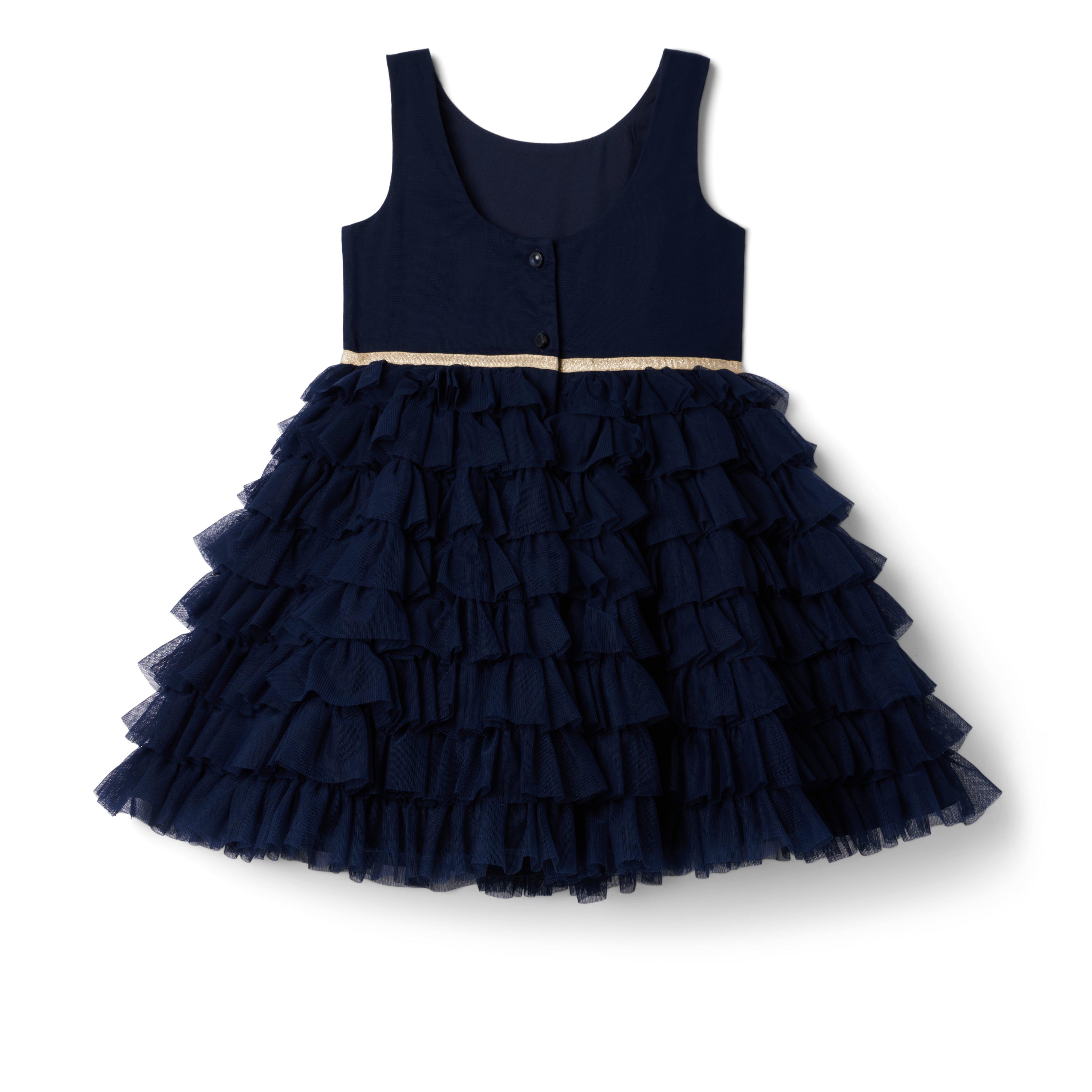 Tiered Ruffle Tulle Dress image number 1
