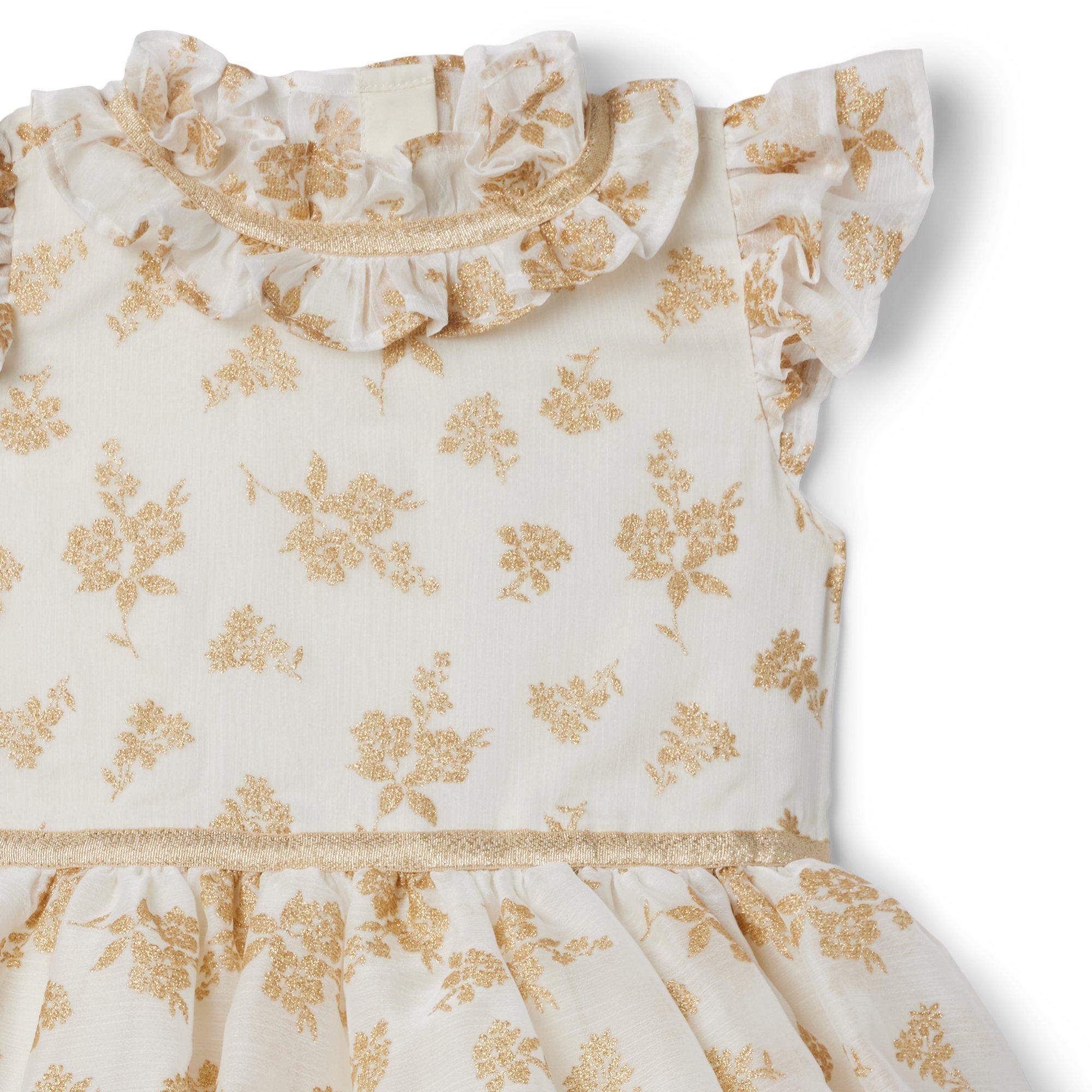 Glitter Floral Chiffon Dress image number 2