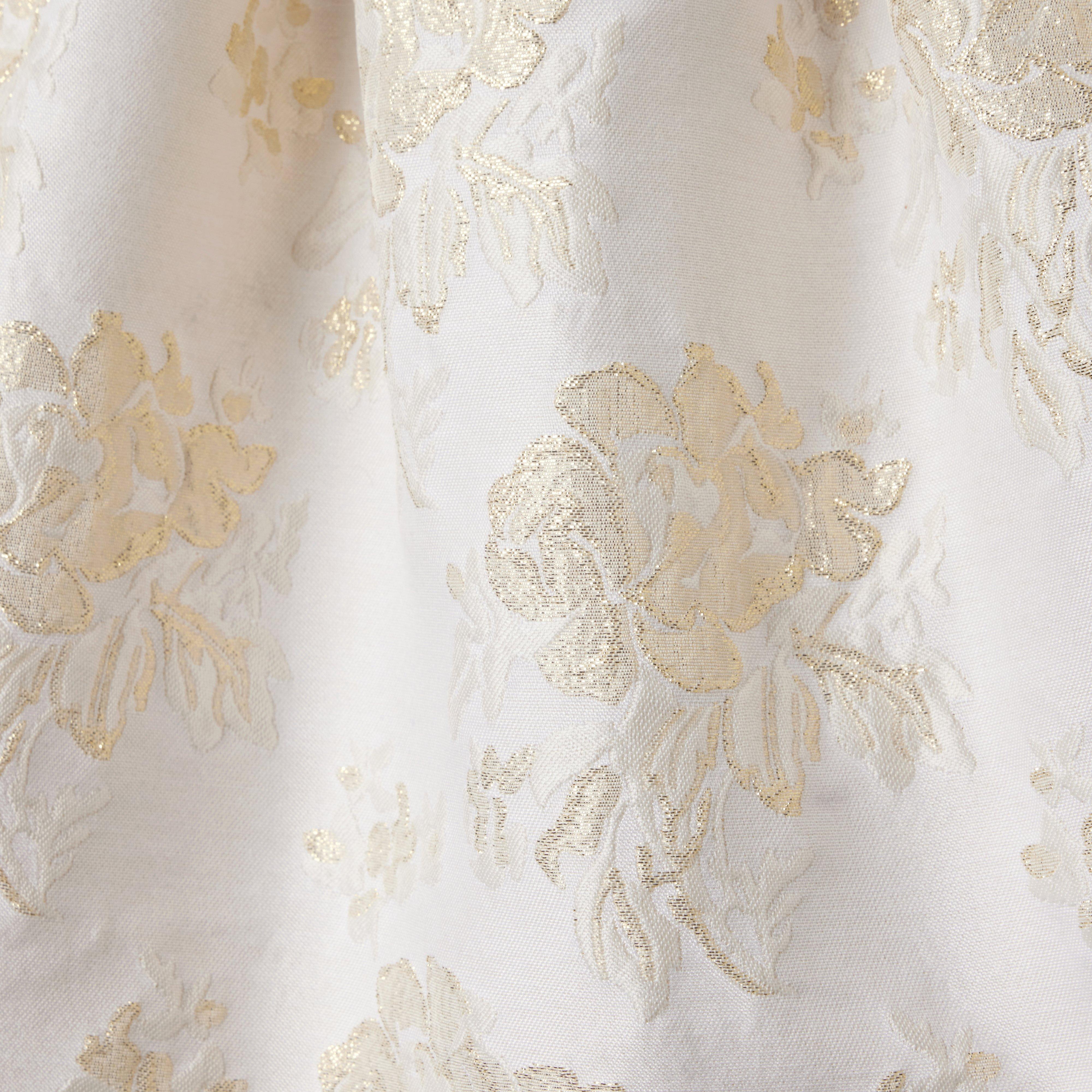 Metallic Floral Jacquard Dress image number 6