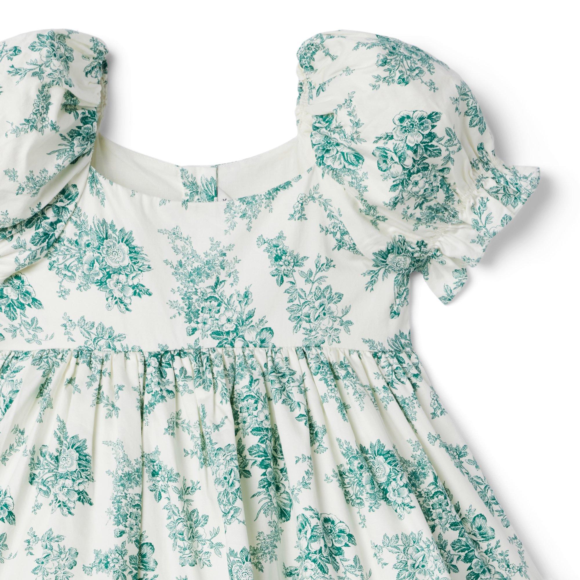 Floral Toile Puff Sleeve Dress image number 2