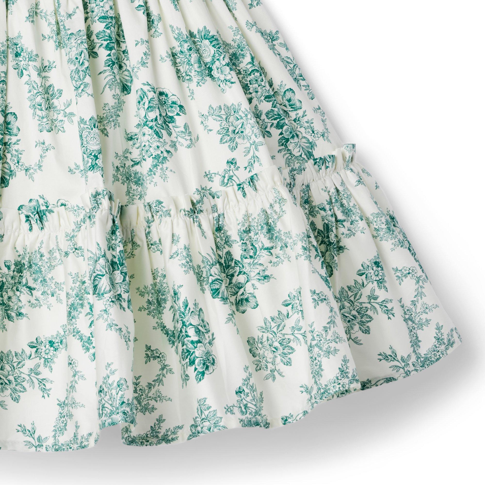 Floral Toile Puff Sleeve Dress image number 3