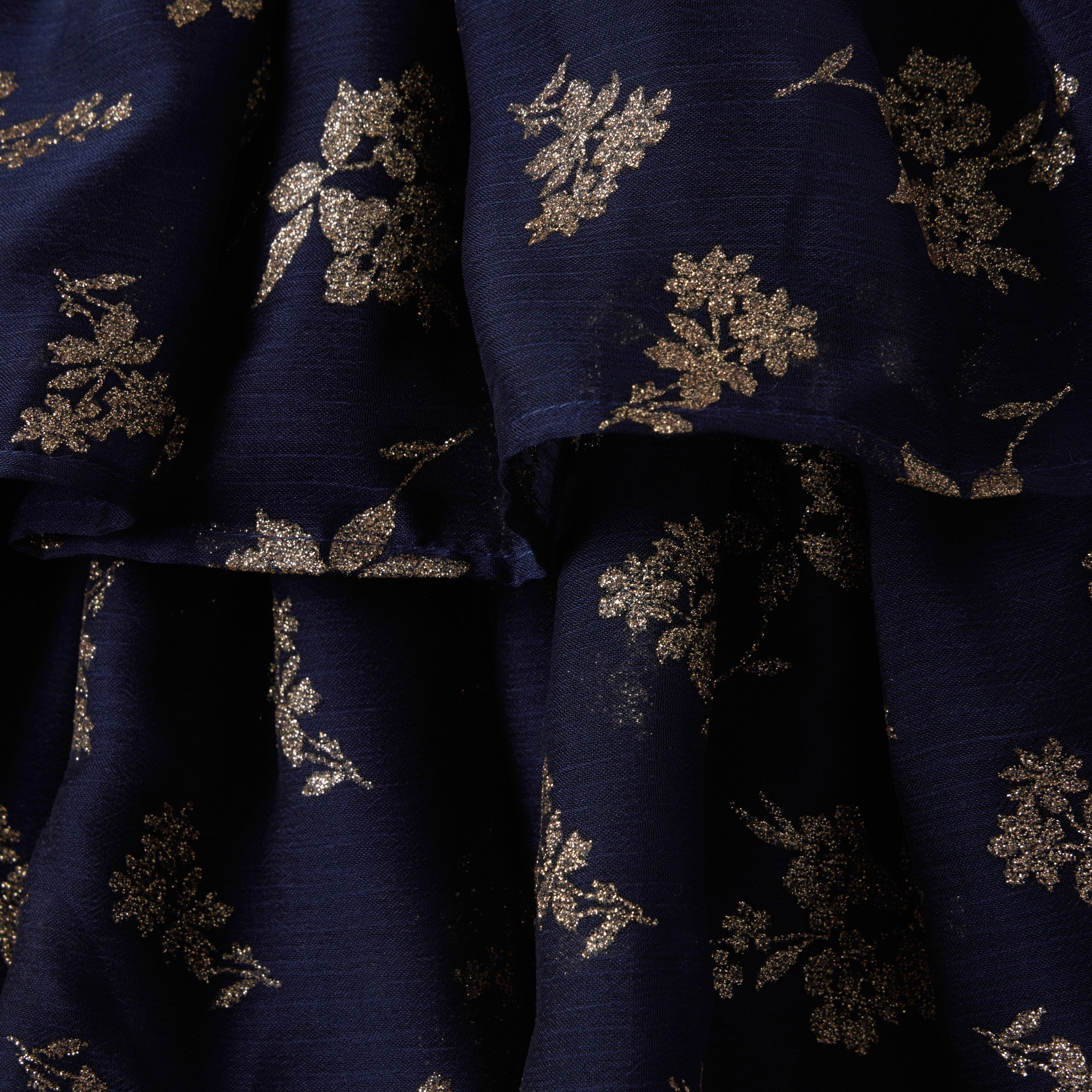 Glitter Floral Chiffon Dress image number 9
