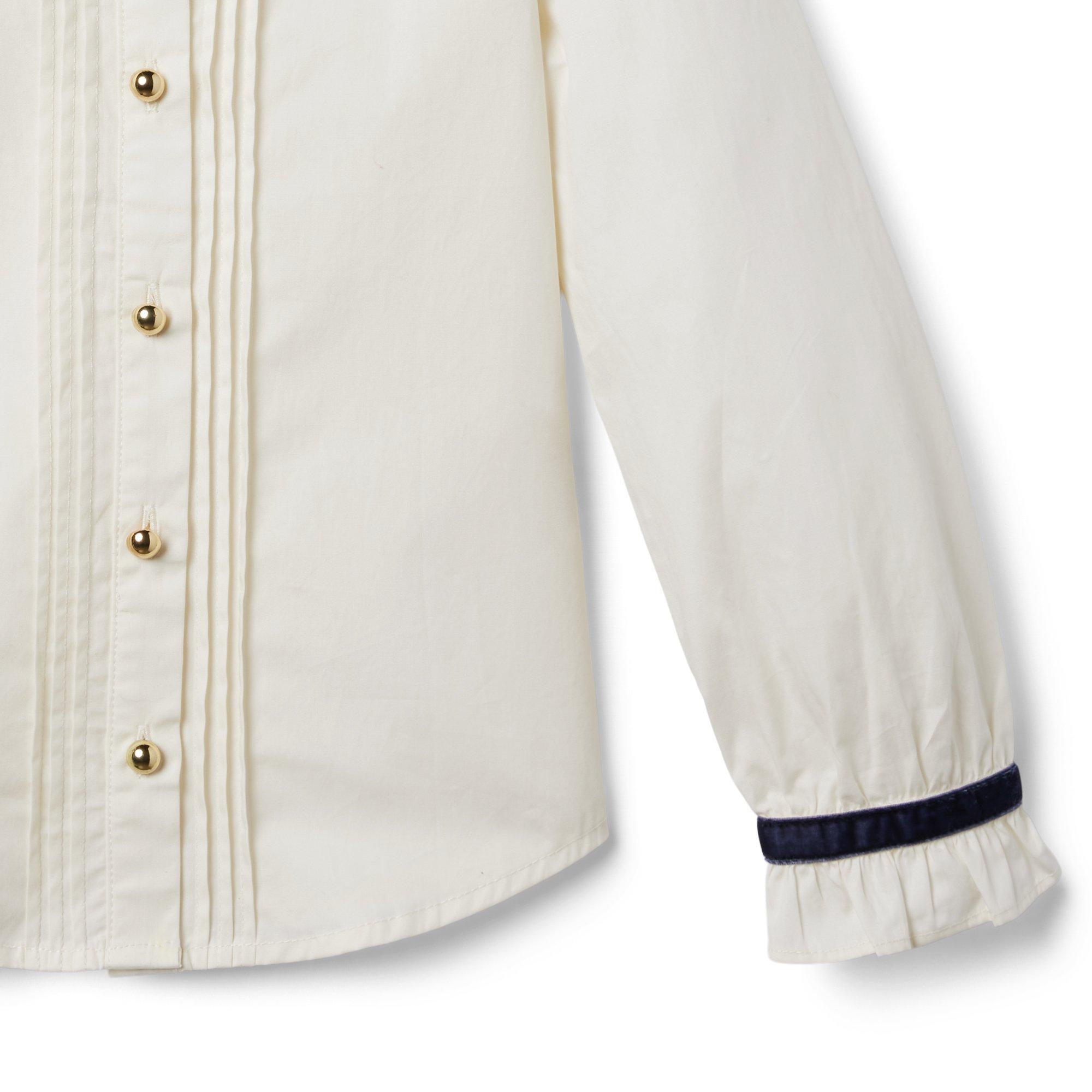 Ruffle Ribbon Poplin Top image number 3