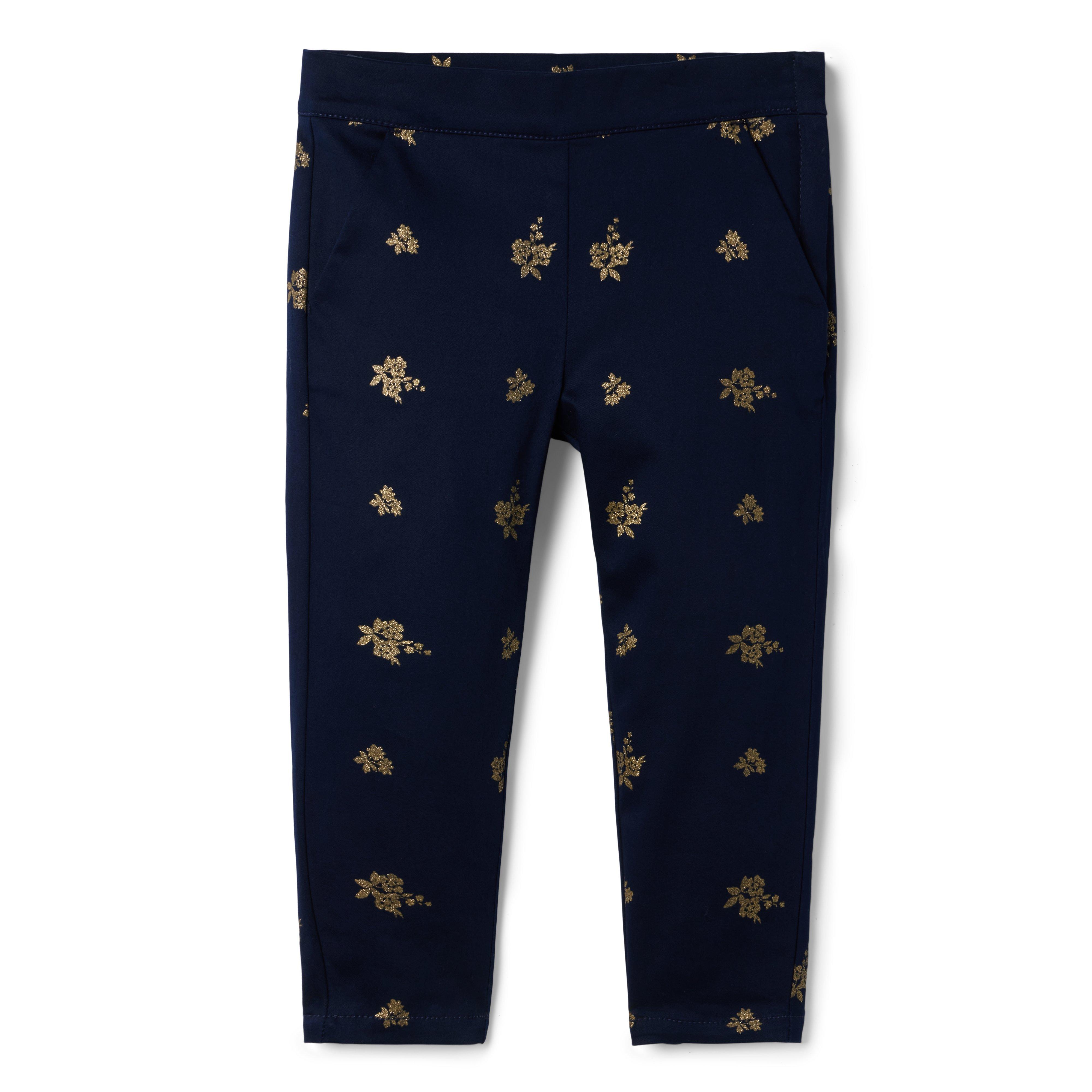 Glitter Floral Sateen Pant image number 0