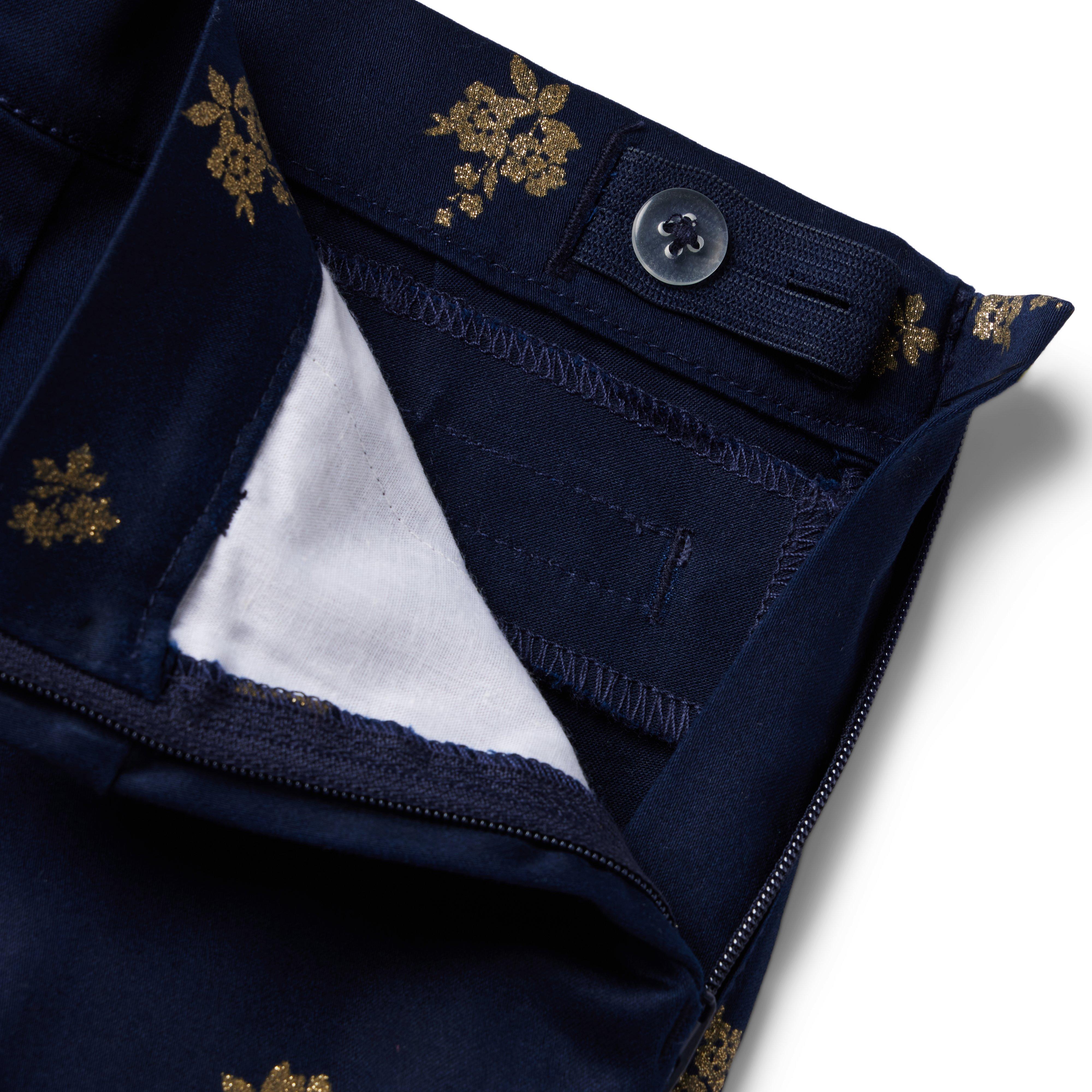 Glitter Floral Sateen Pant image number 2