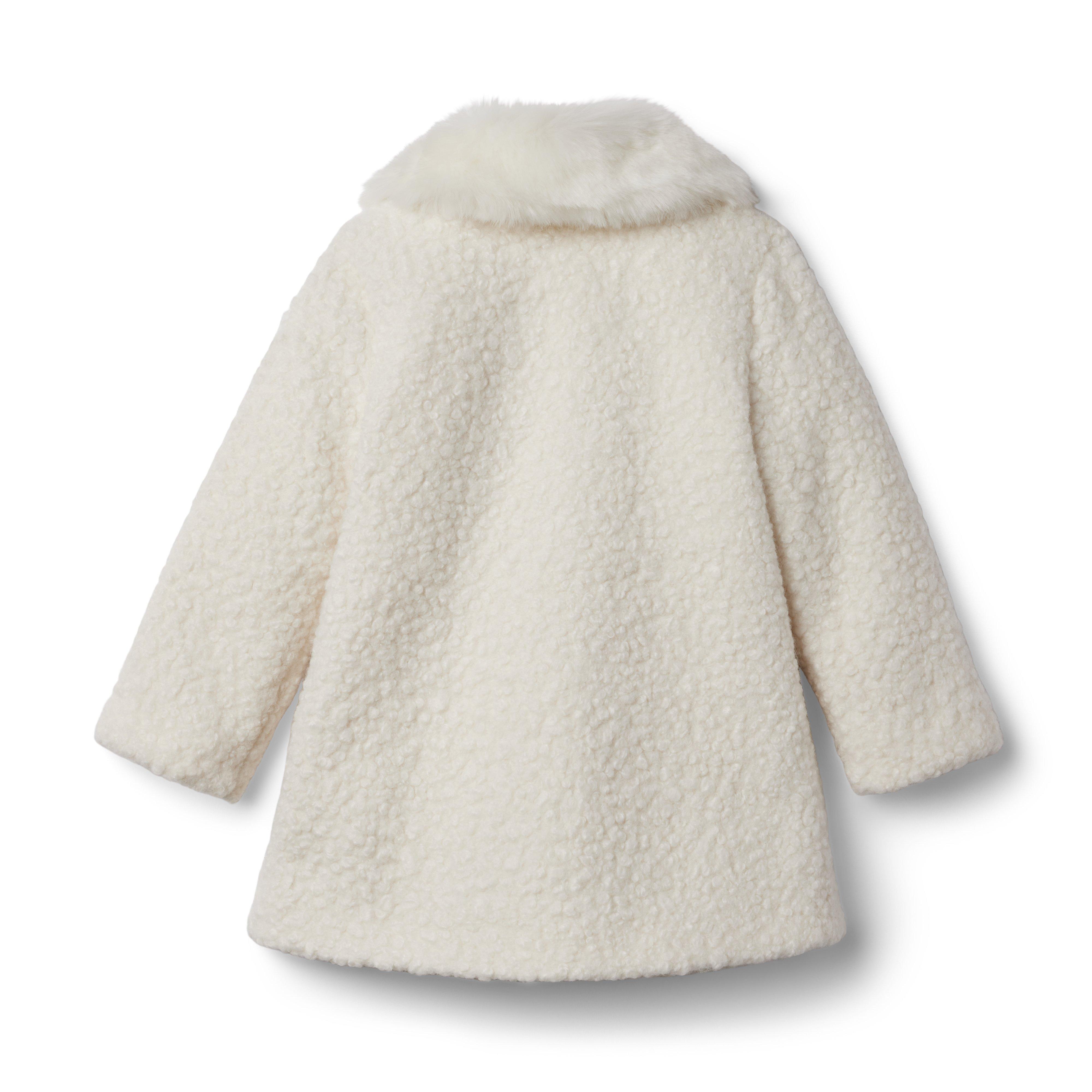 Faux Fur Collar Sherpa Coat image number 4