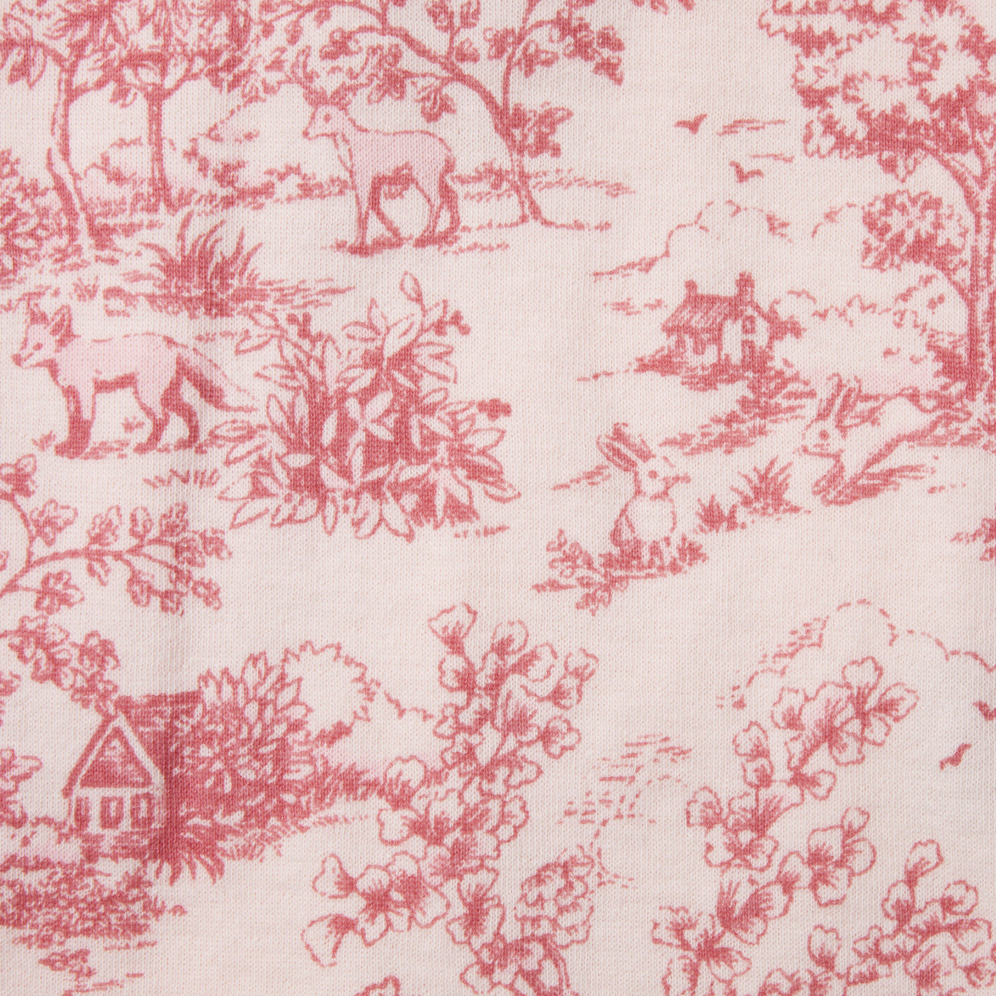 Baby Toile Bear Ear Beanie image number 1