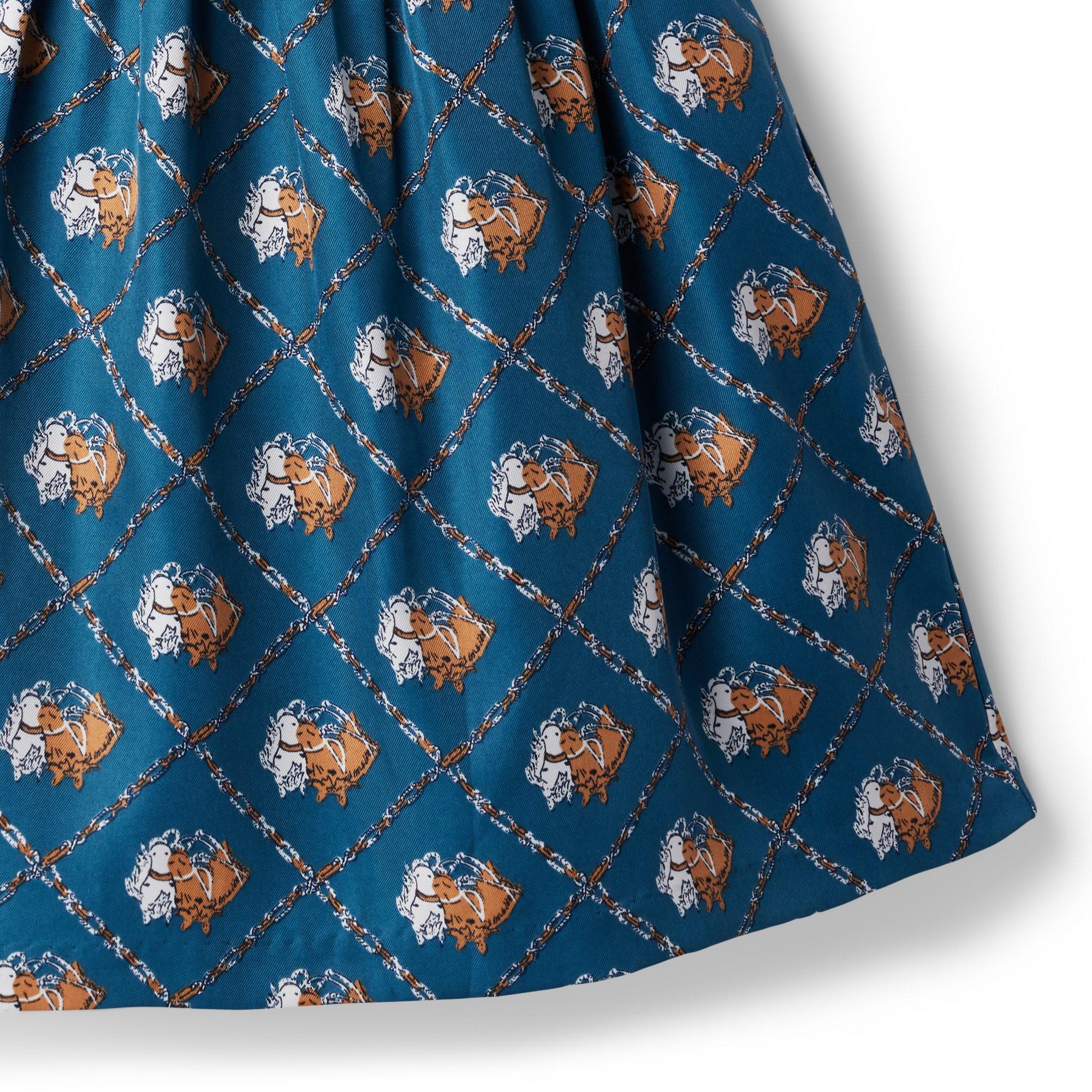 Horse Ruffle Collar Dress image number 4
