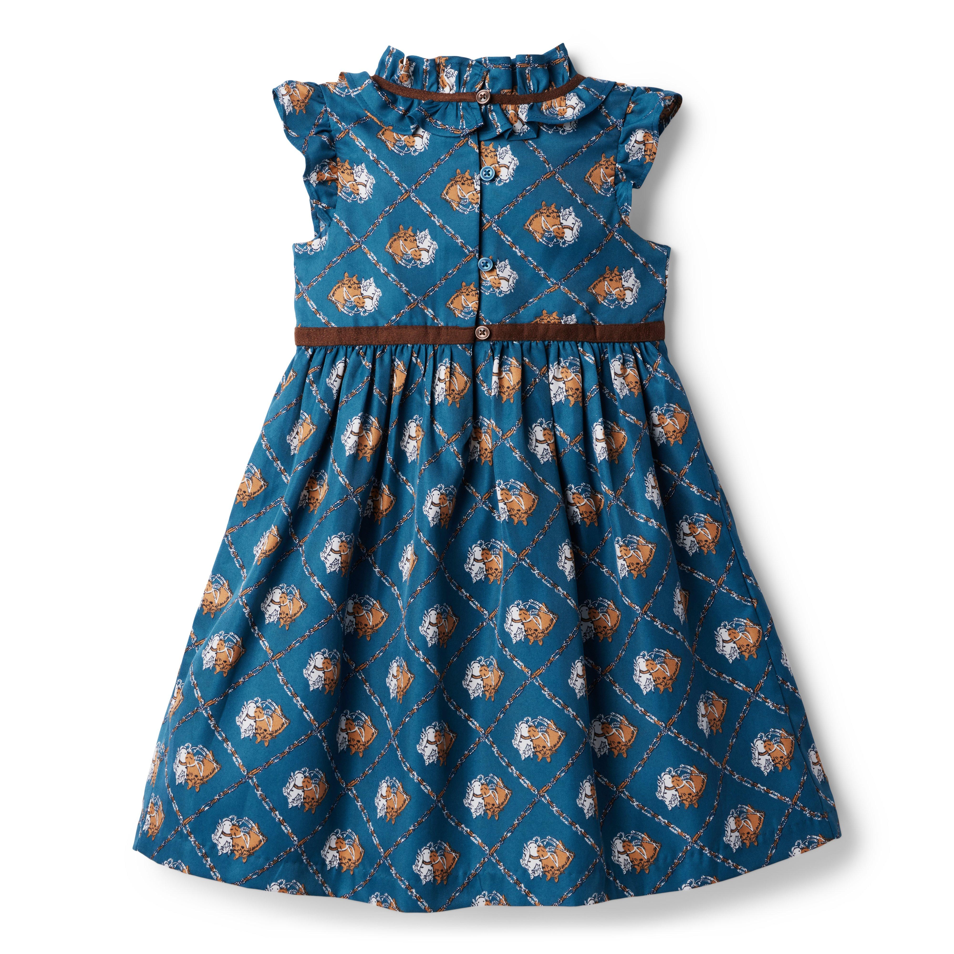Horse Ruffle Collar Dress image number 2