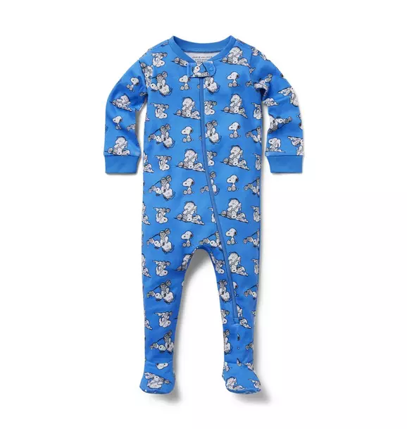 Baby Good Night Footed Pajama in PEANUTS Snoopy and Linus