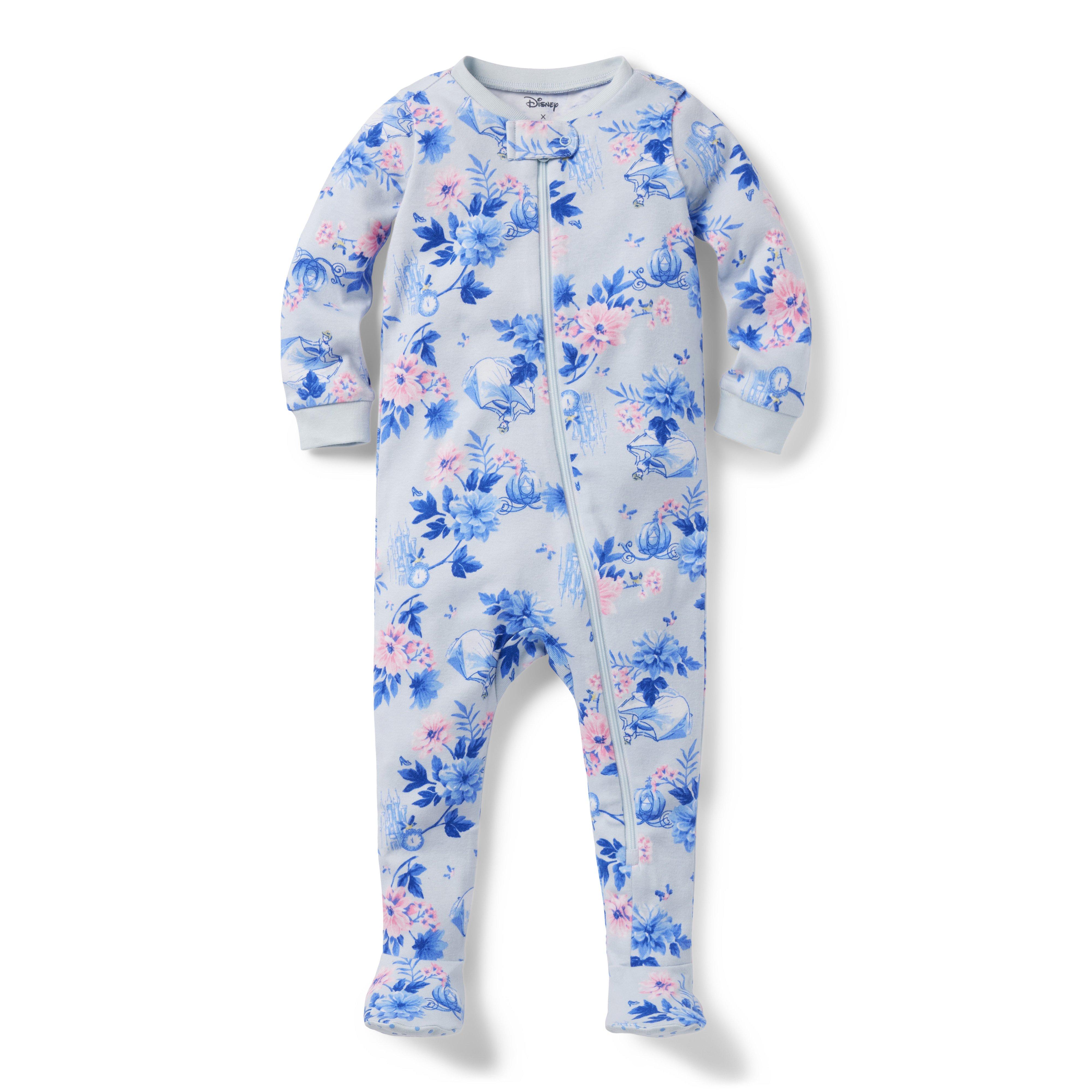 Baby Good Night Footed Pajama in Disney Cinderella Floral