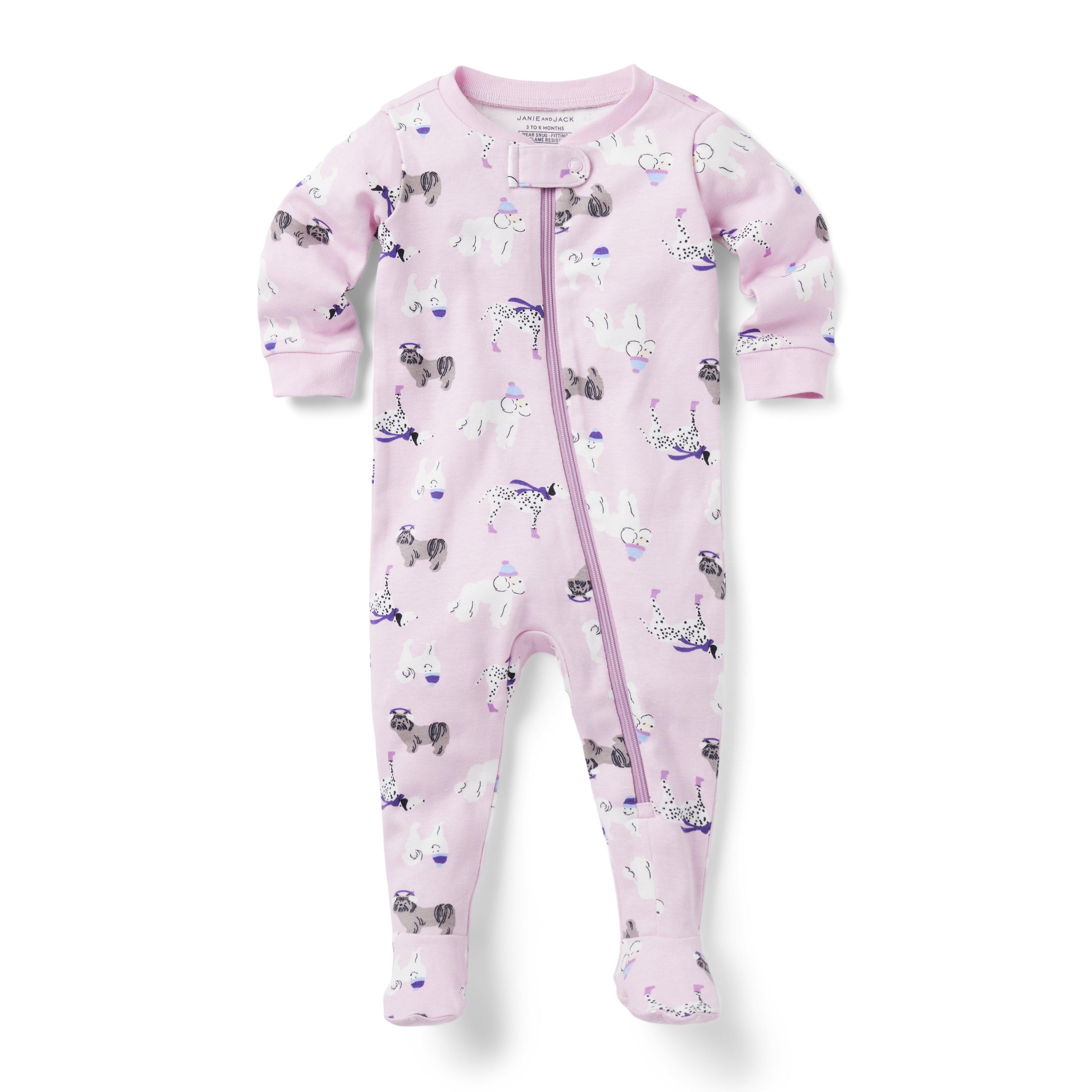 Baby Good Night Footed Pajama In Cozy Dog image number 0