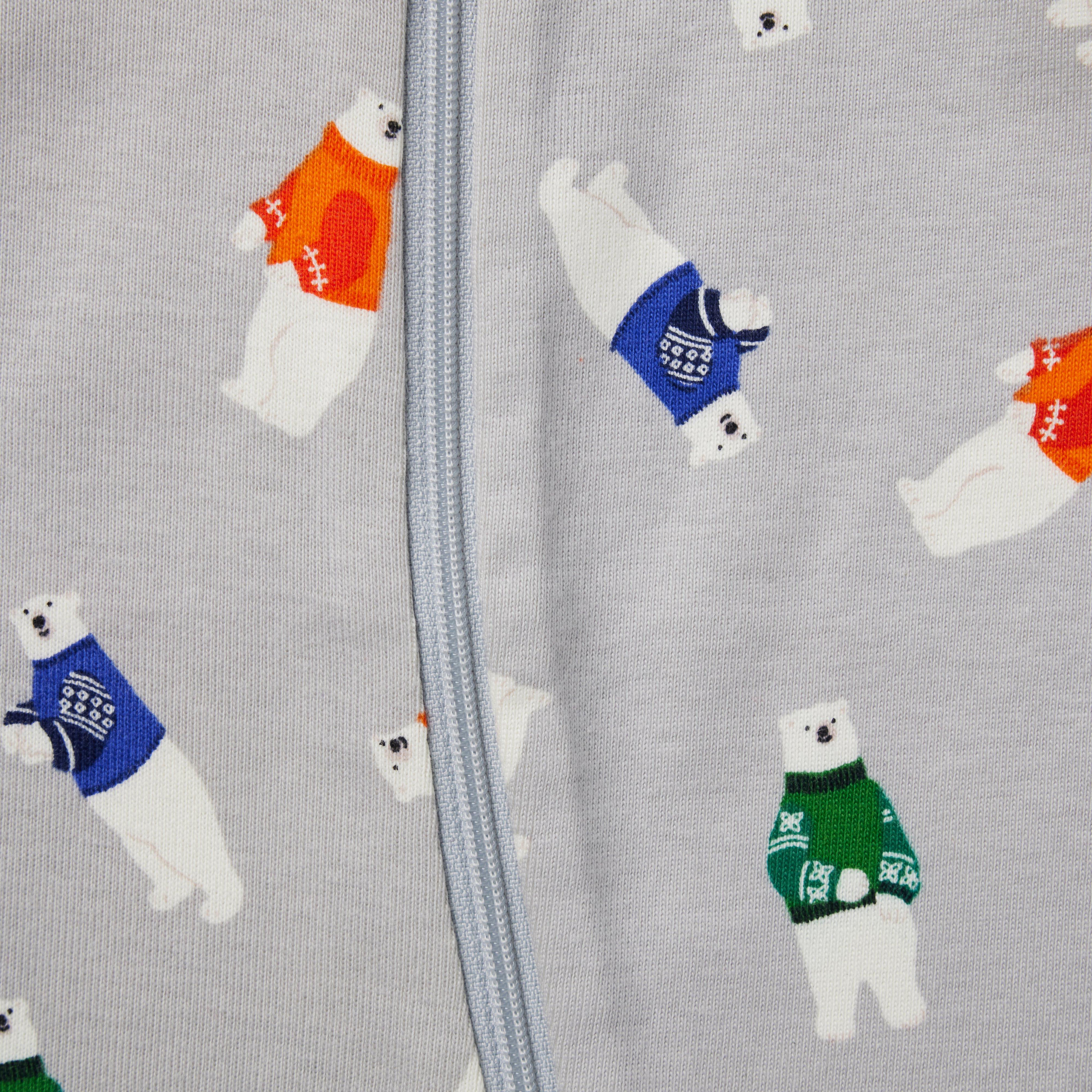 Baby Good Night Footed Pajamas In Polar Bear Friends  image number 1