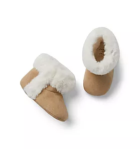 Baby Suede Sherpa Bootie