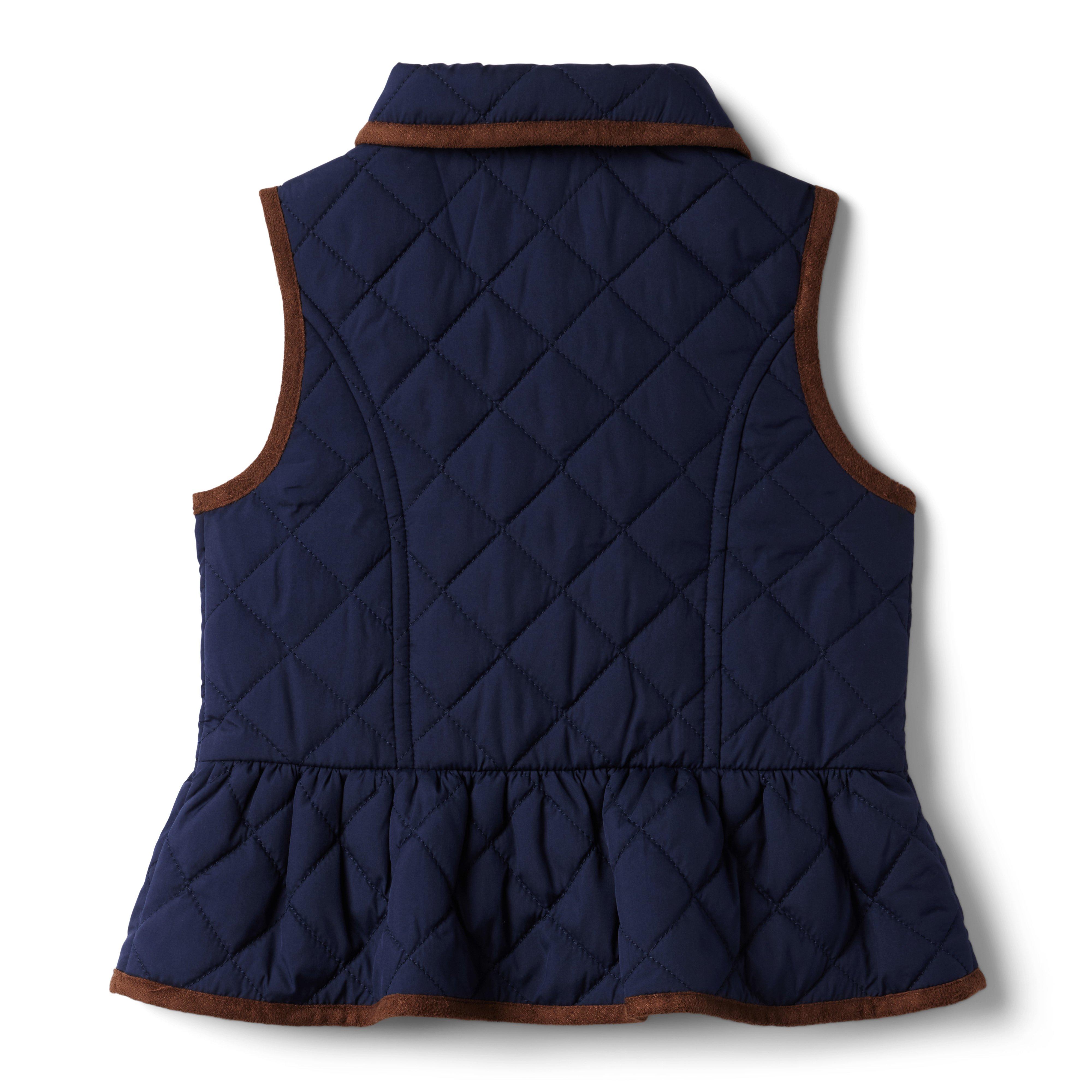 The Quilted Peplum Vest image number 1