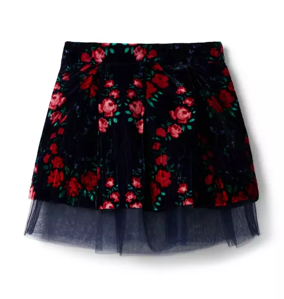 Rose Velvet Tulle Skirt image number 2
