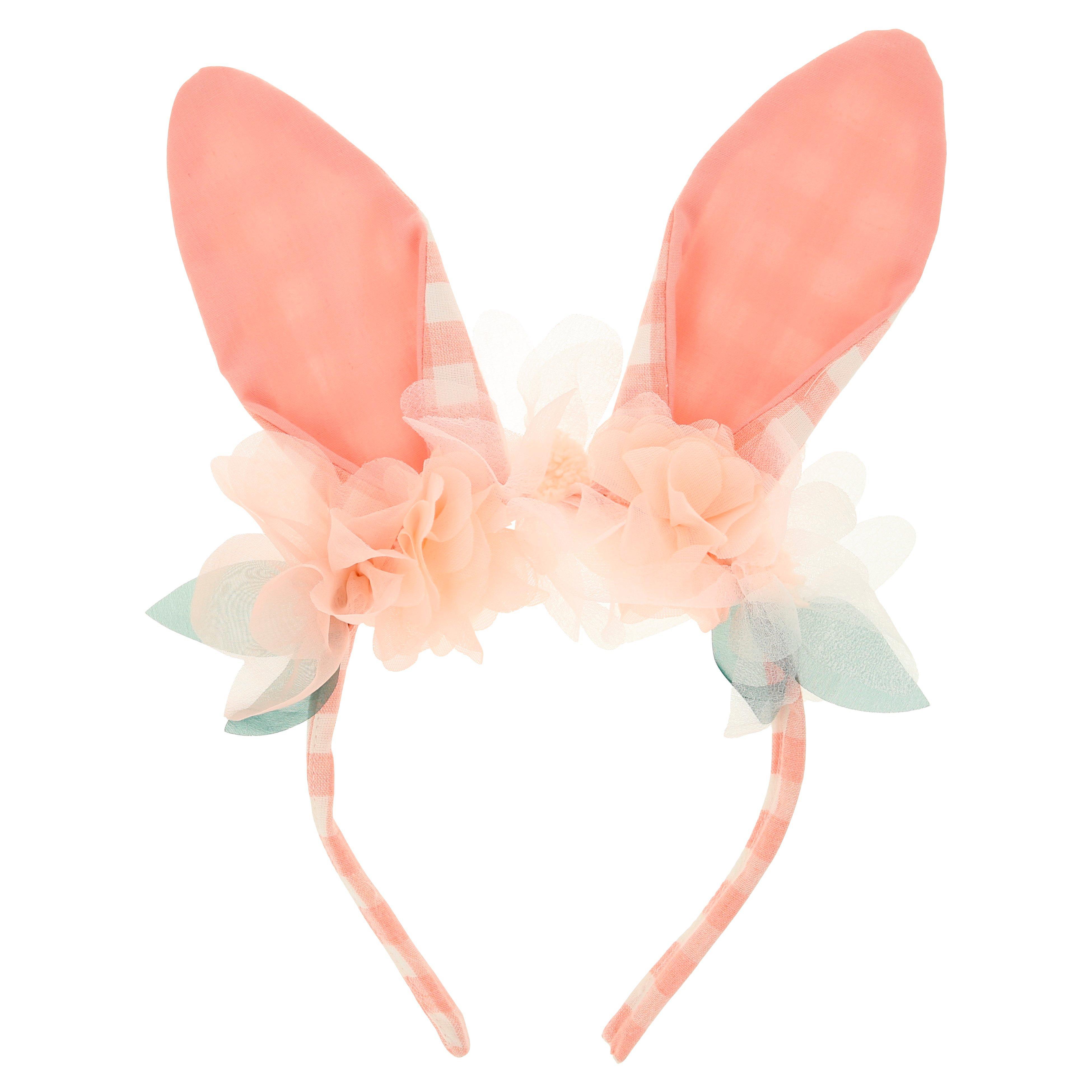 Meri Meri Embellished Gingham Bunny Headband image number 0