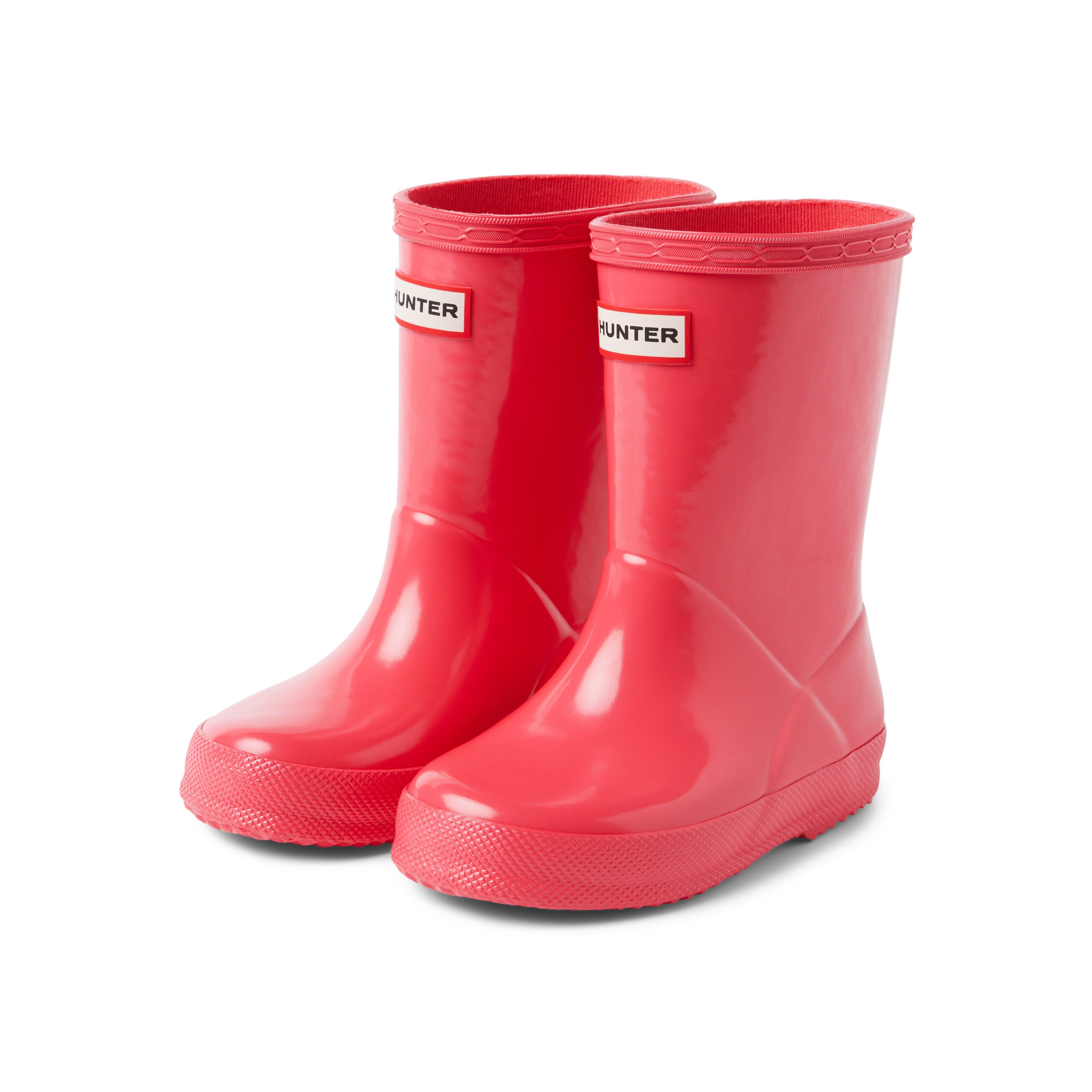 Accessories Rowan Pink Hunter Original Kids First Classic Gloss Rain Boot by Janie and Jack