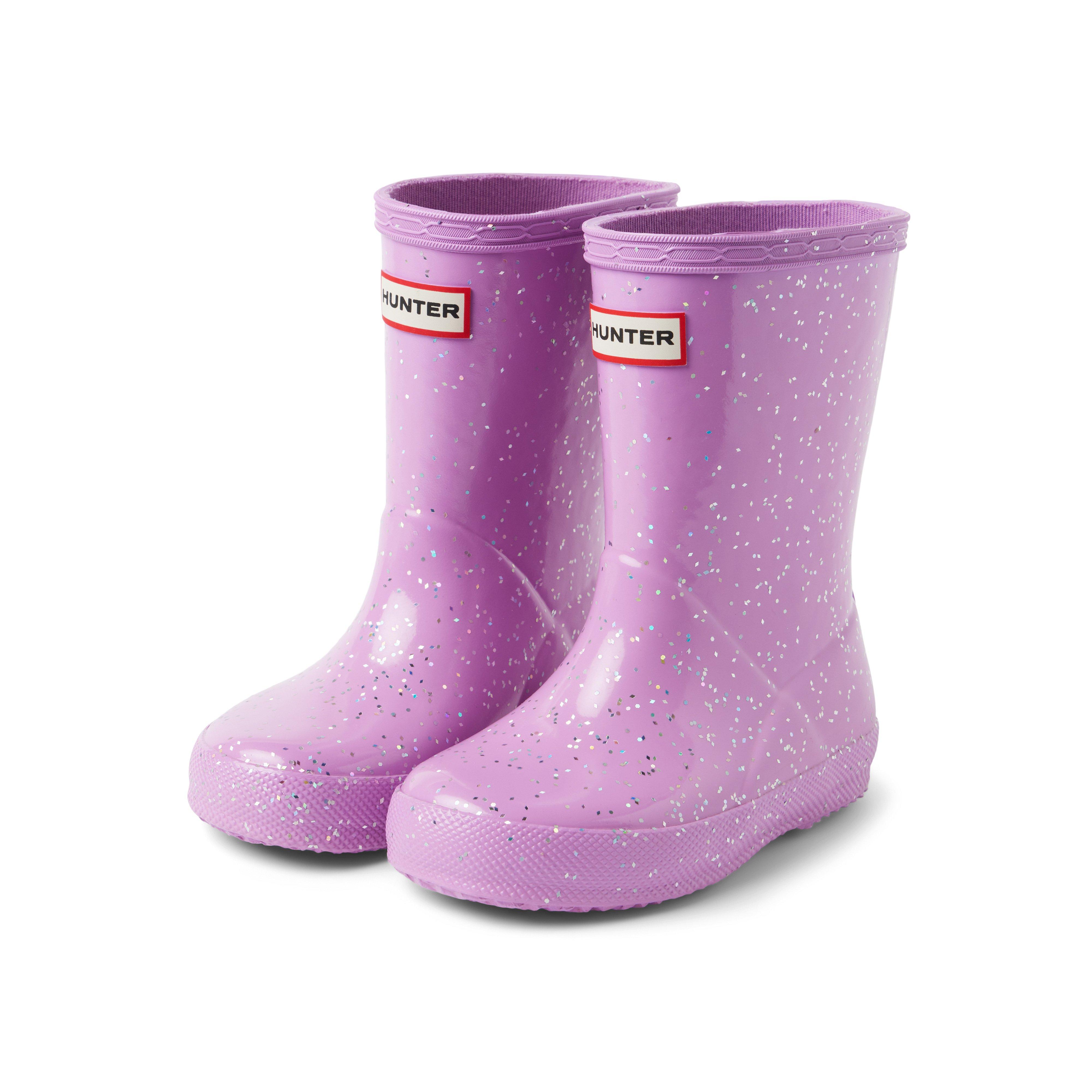 Purple sparkle best sale hunter boots