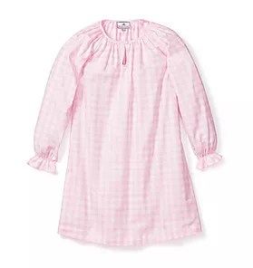 Petite Plume Pink Gingham Delphine Nightgown