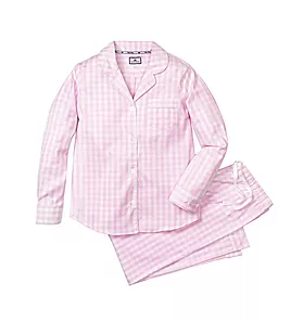 Petite Plume Women's Pink Gingham Pajama Set