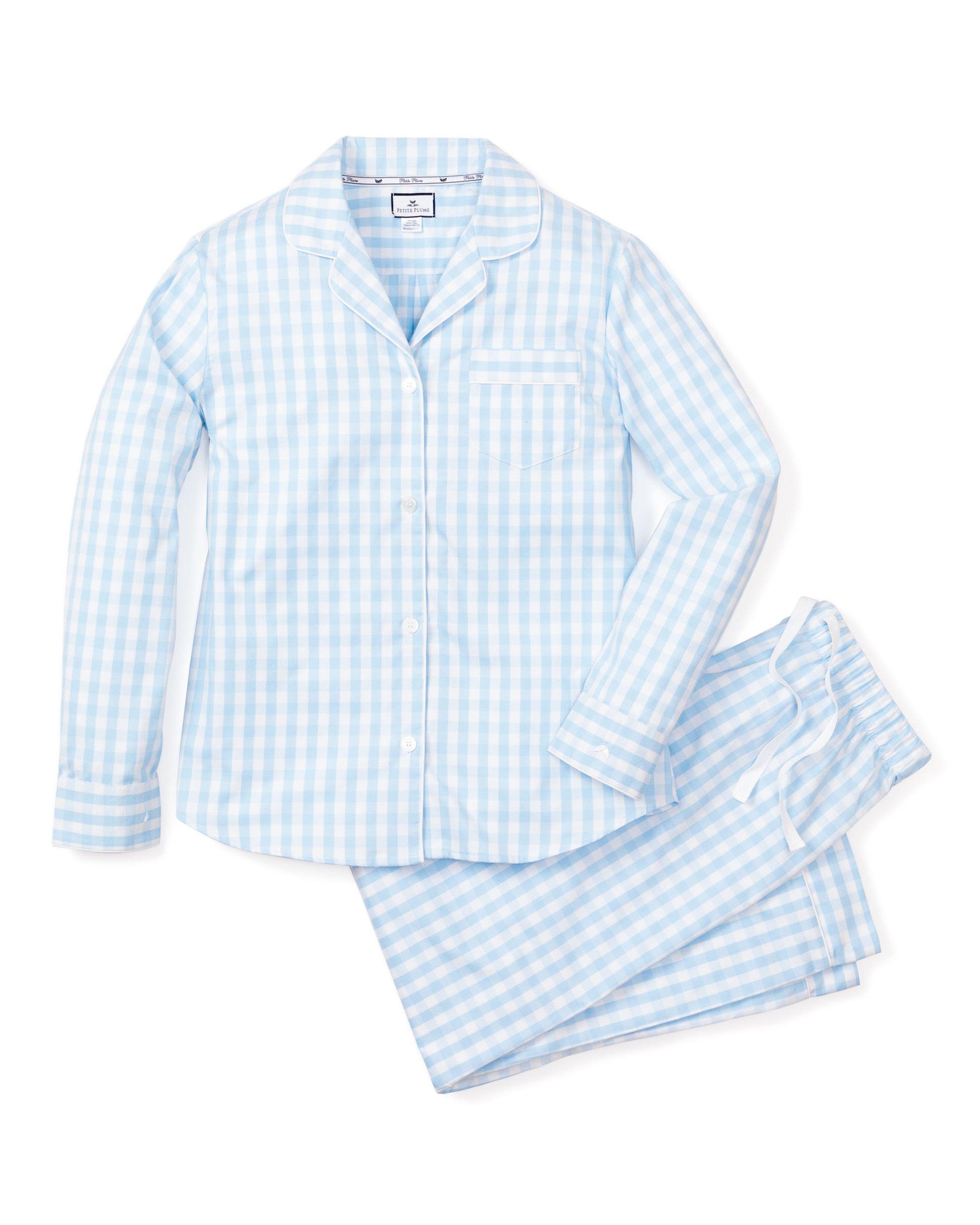 Petite Plume Women's Gingham Pajama Set image number 0