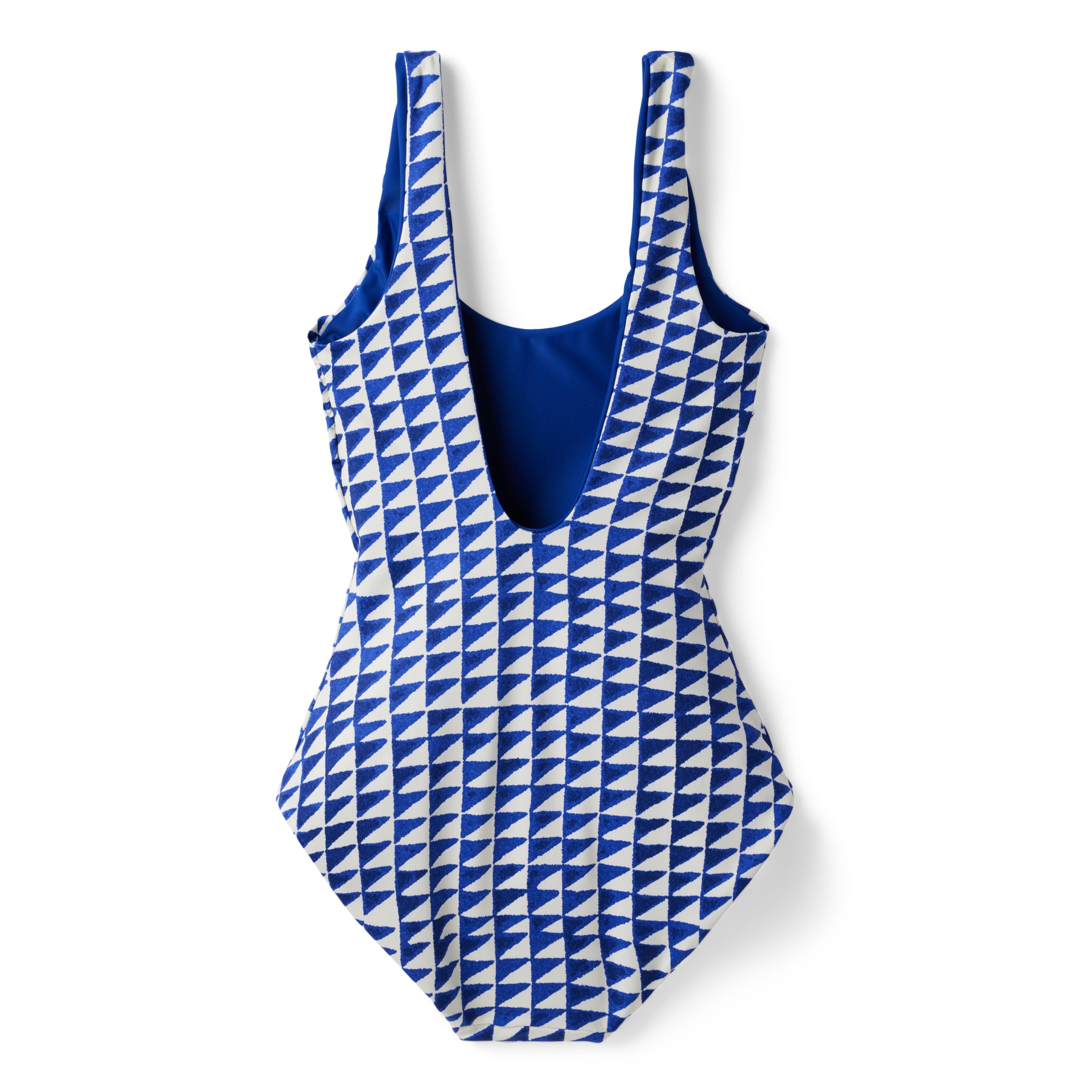Dawne Florine Women's Reversible Tile Print Swimsuit image number 1