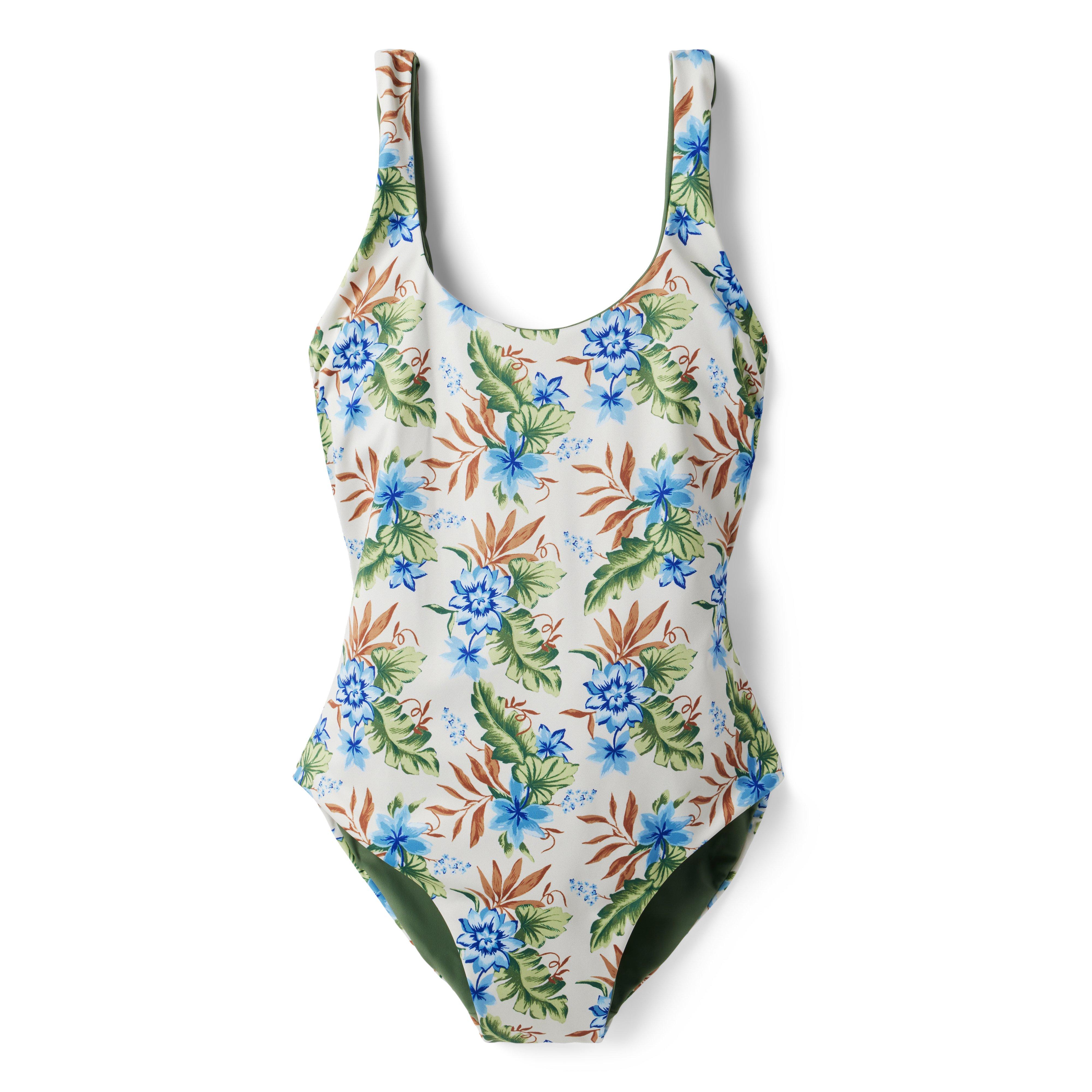 Dawne Florine Women's Reversible Tropical Floral Swimsuit image number 0