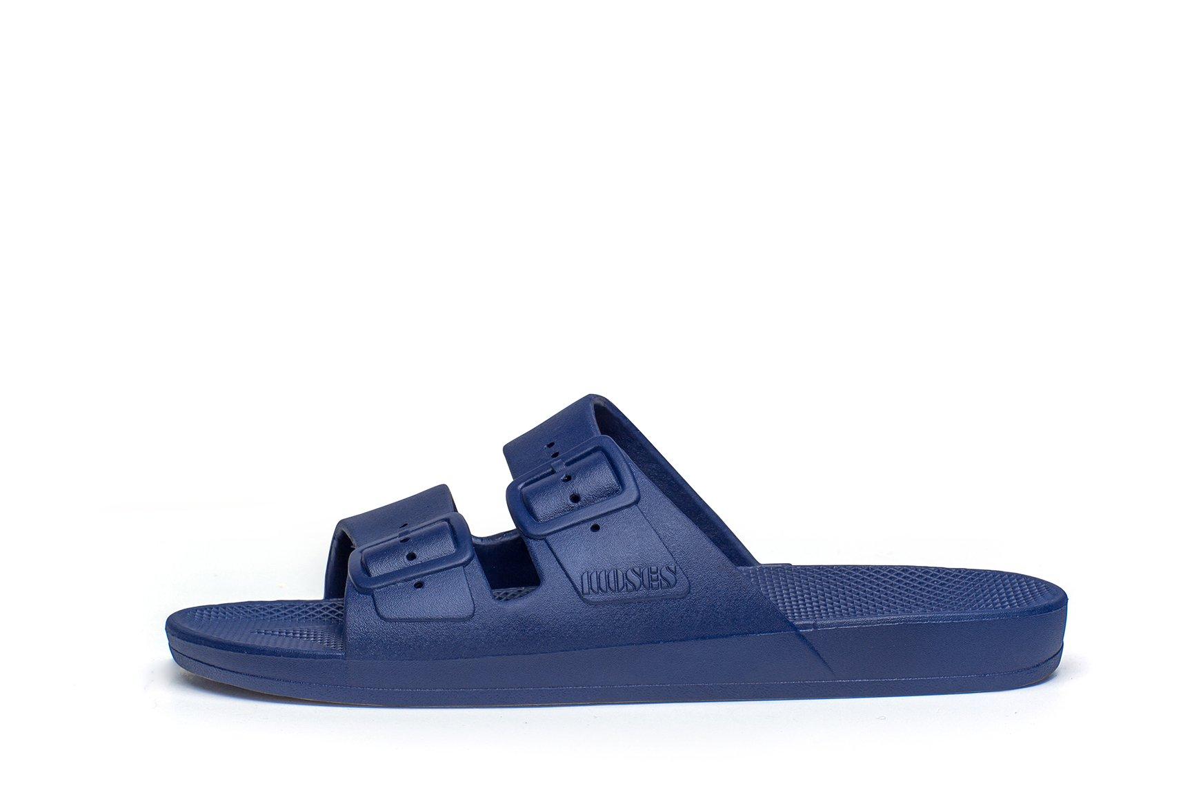 Freedom Moses Teen Navy Slides image number 1