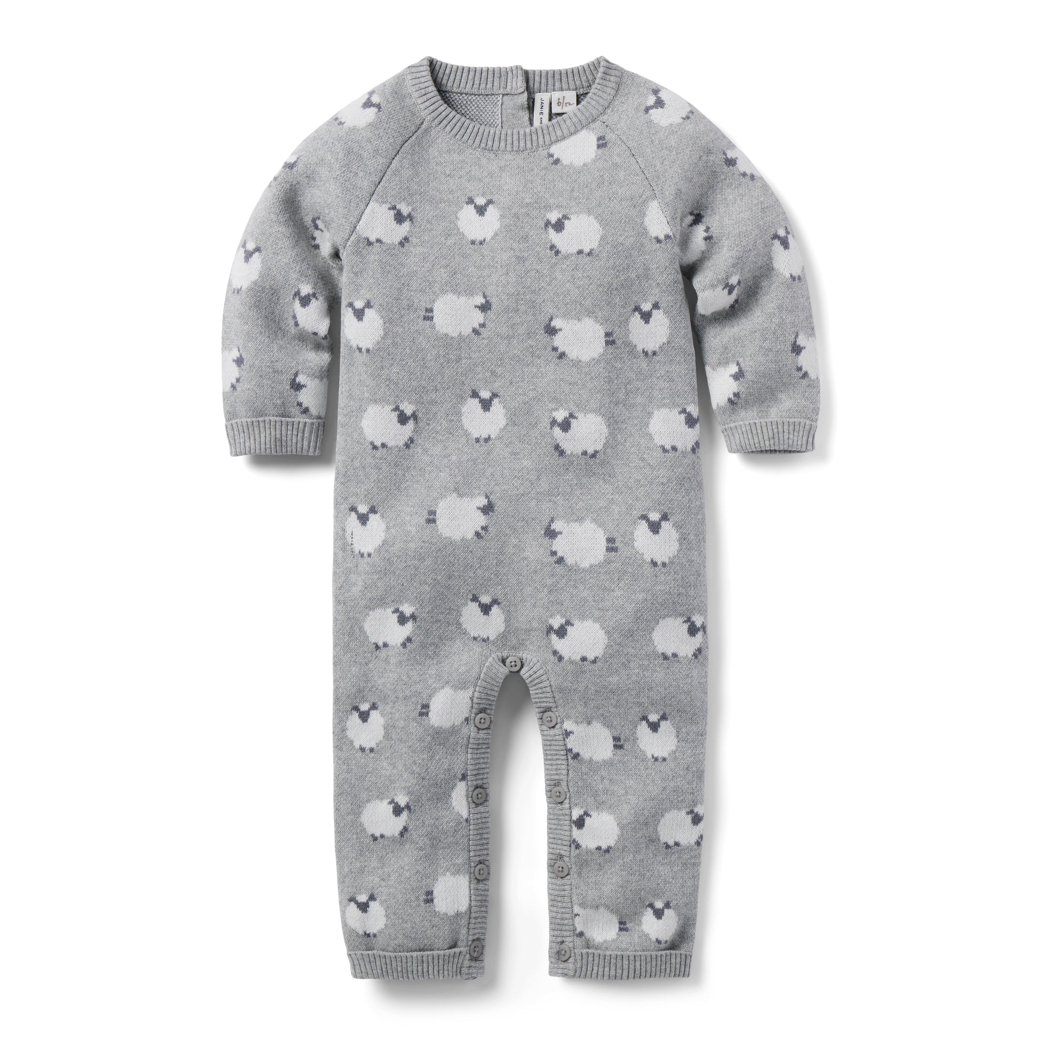 Baby Sheep Sweater One-Piece image number 0