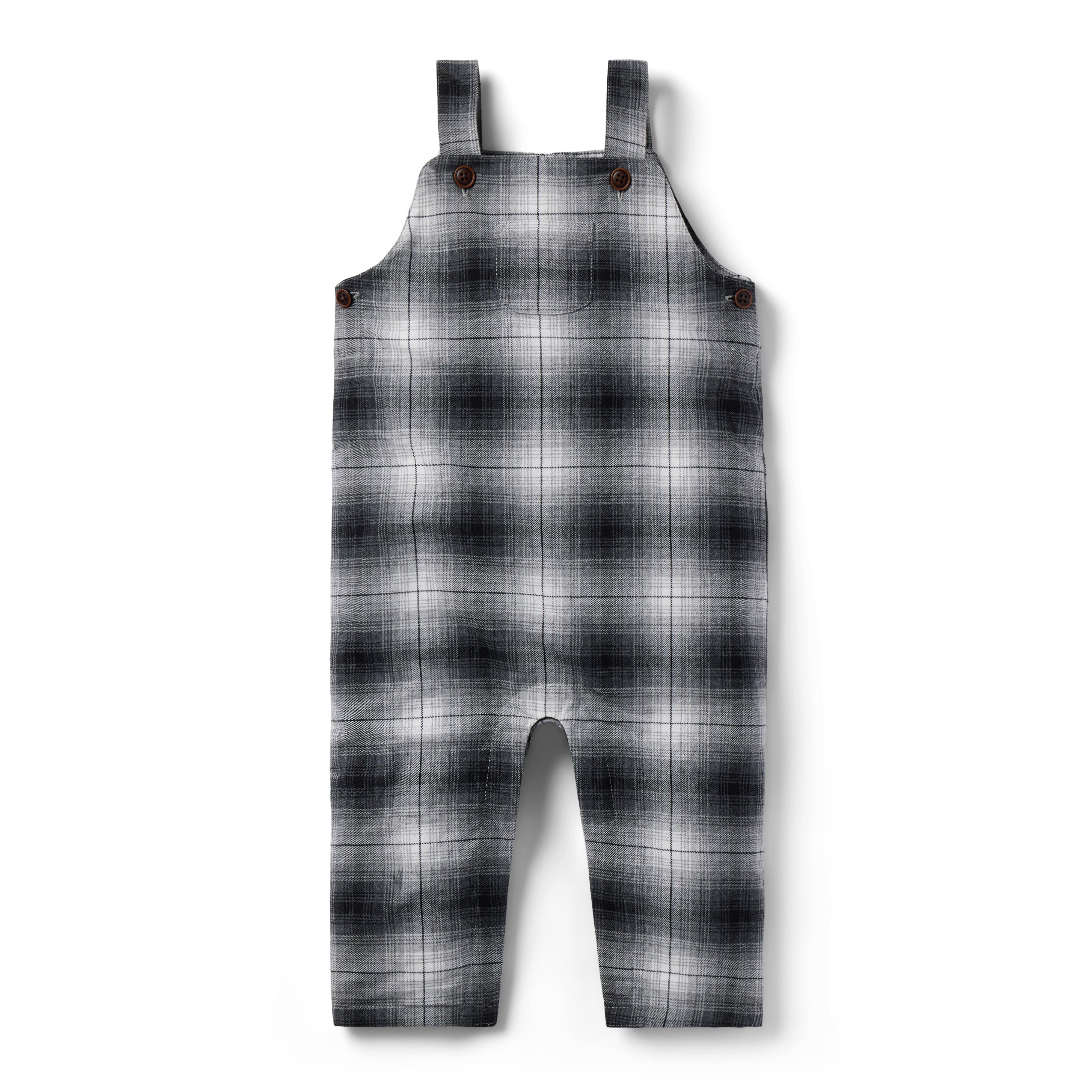 Baby Plaid Twill Overall image number 0
