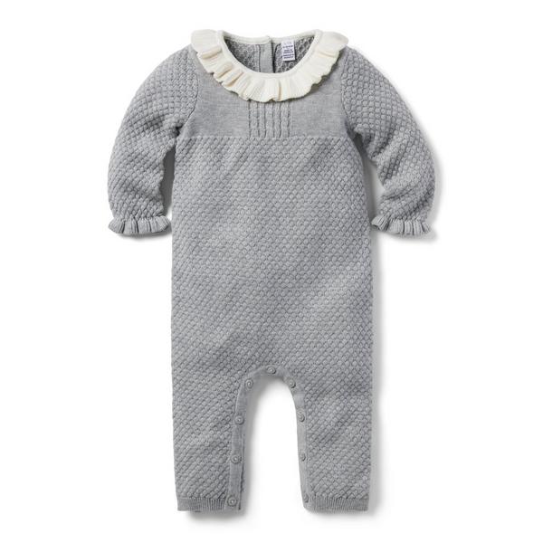Janie and Jack Baby Ruffle Collar Sweater One-Piece