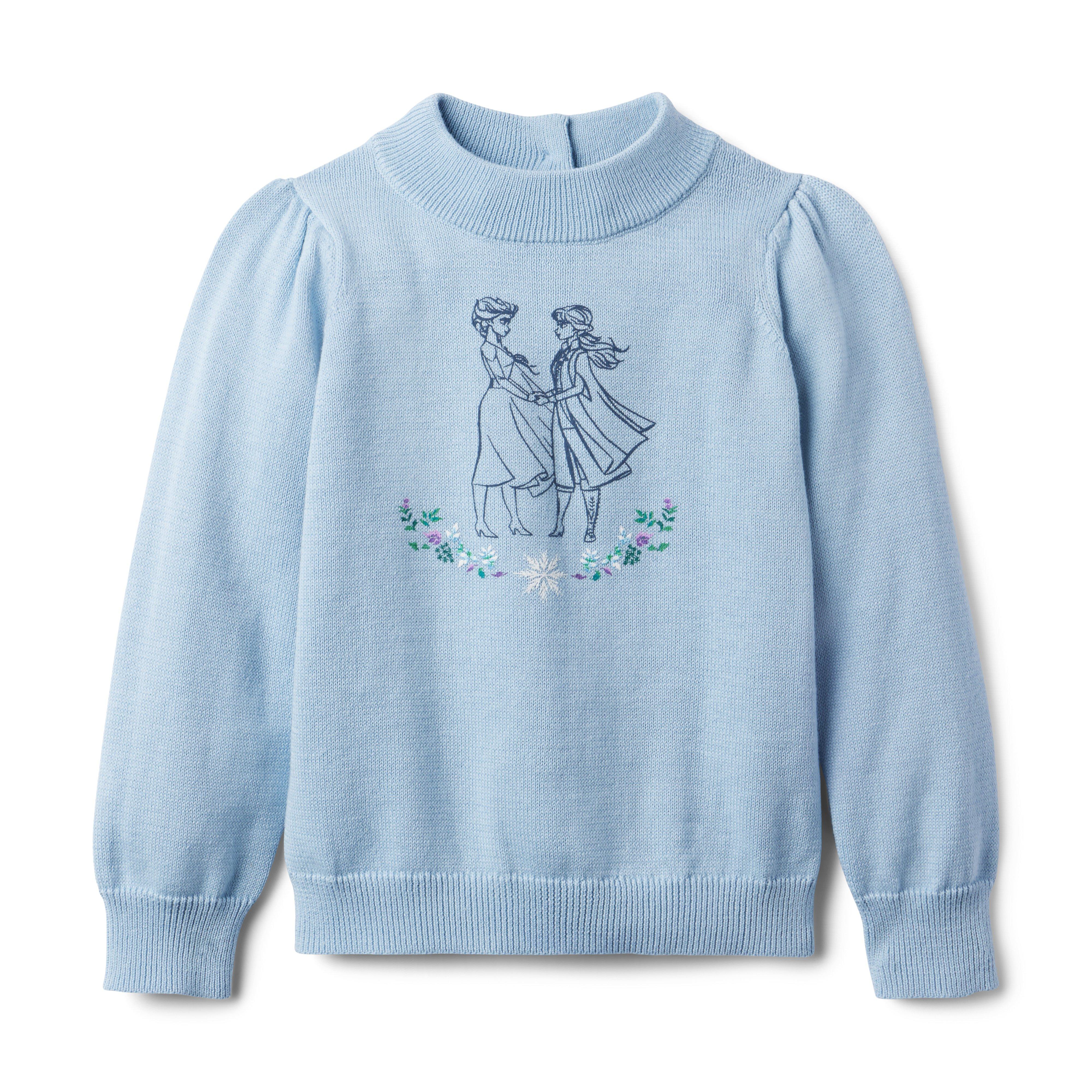 Girl Celestial Blue Disney Frozen Sisters Sweater by Janie and Jack