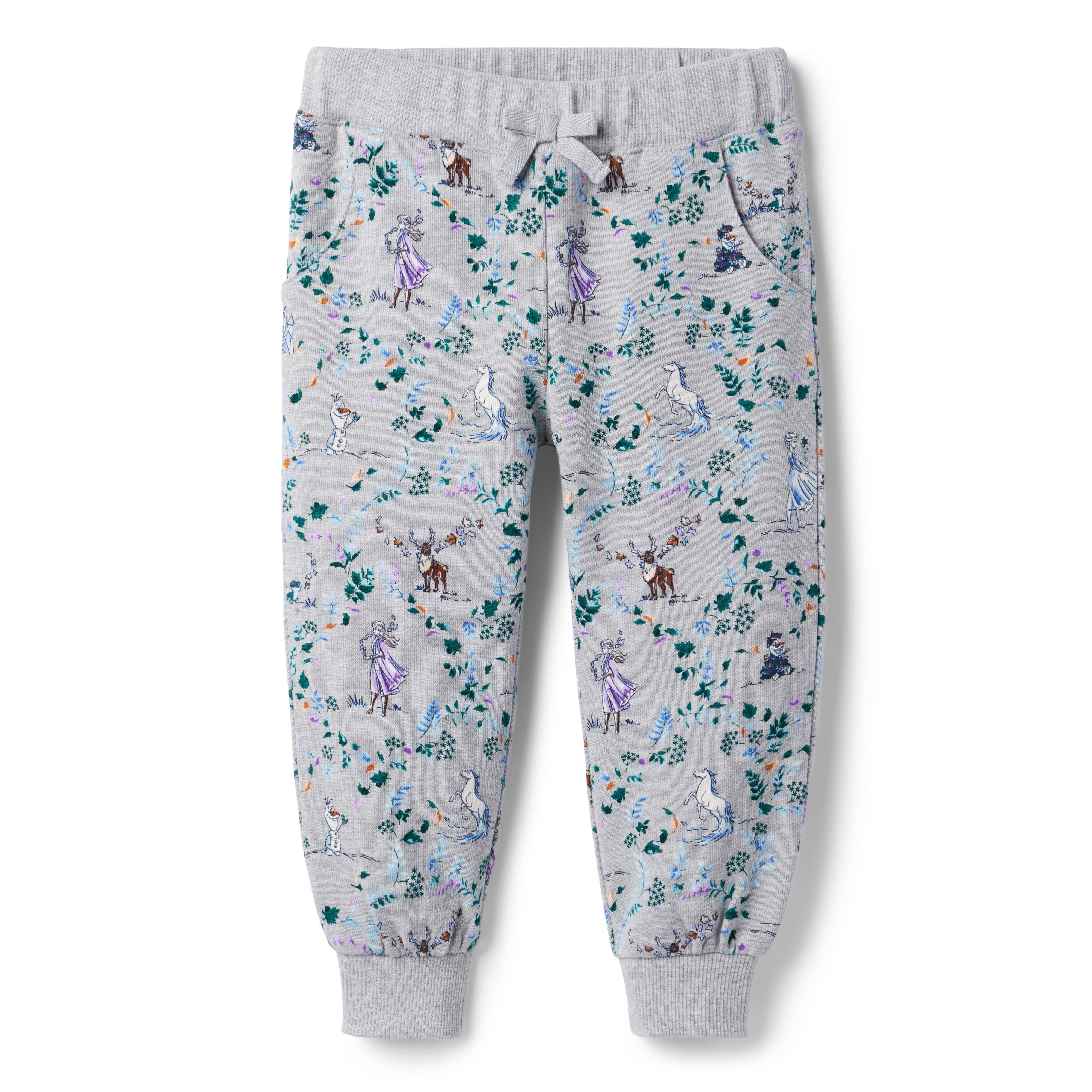 Girl Heather Grey Frozen Toile Disney Frozen Toile Jogger by Janie and Jack