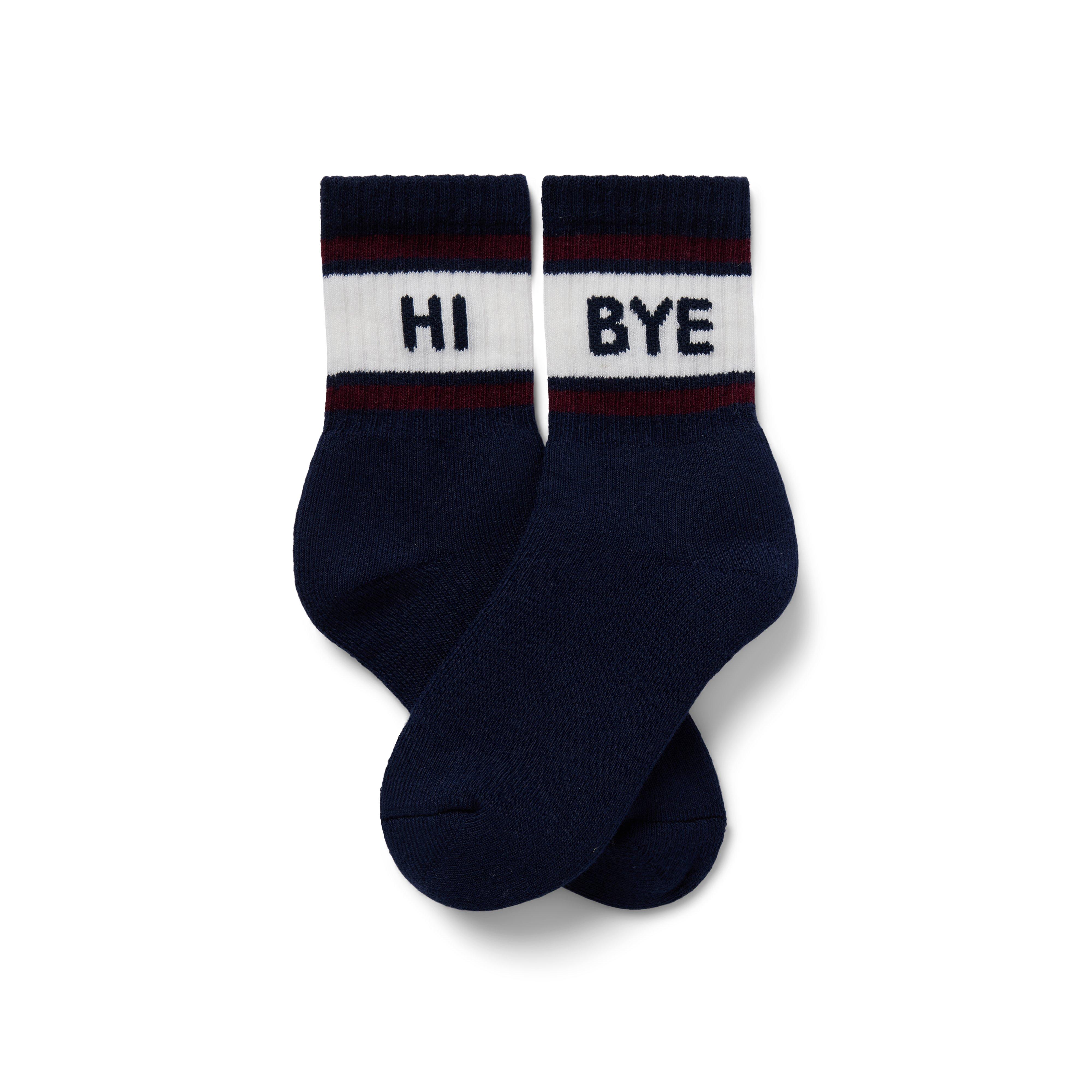Hi Bye Crew Sock image number 1