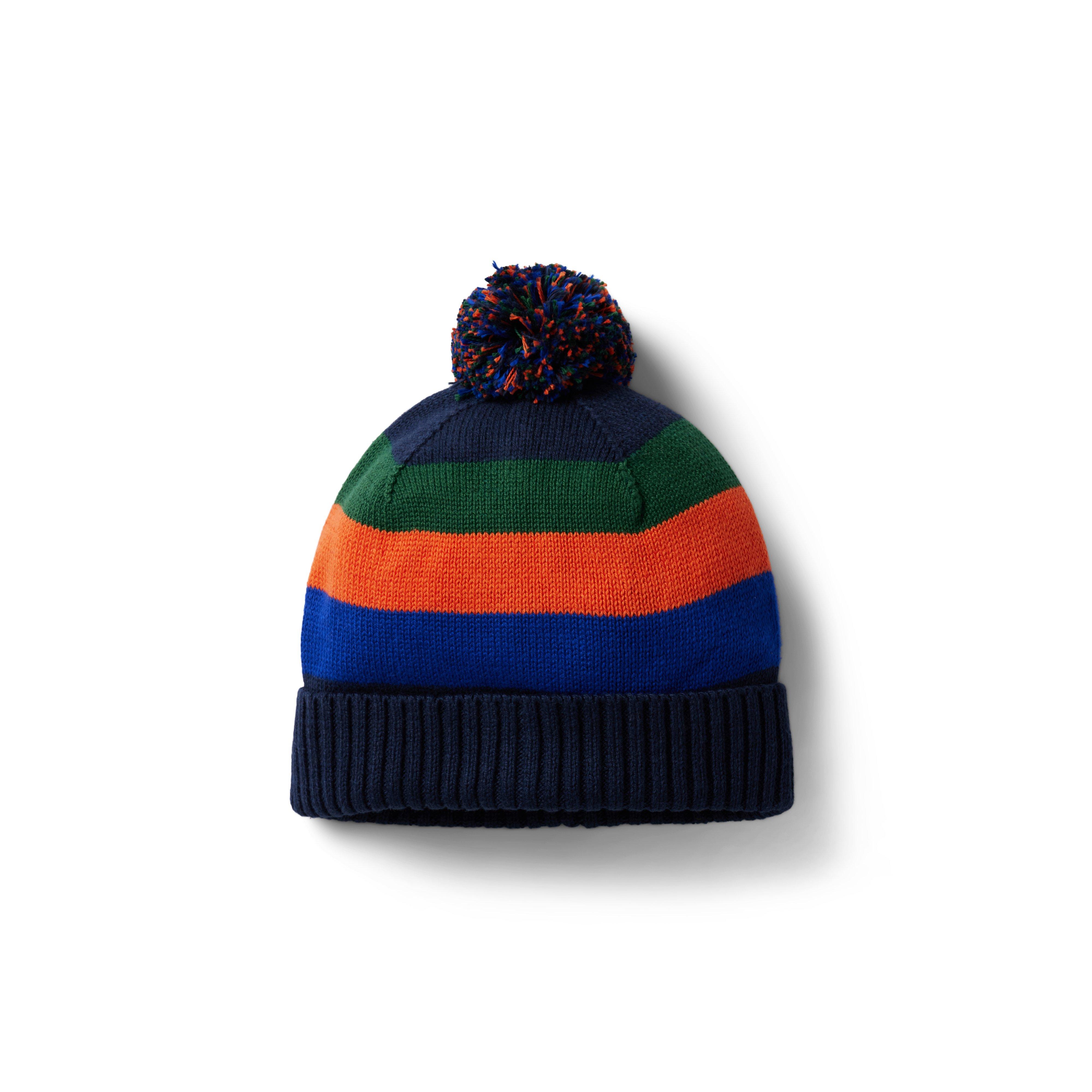 Striped Pom Beanie image number 0