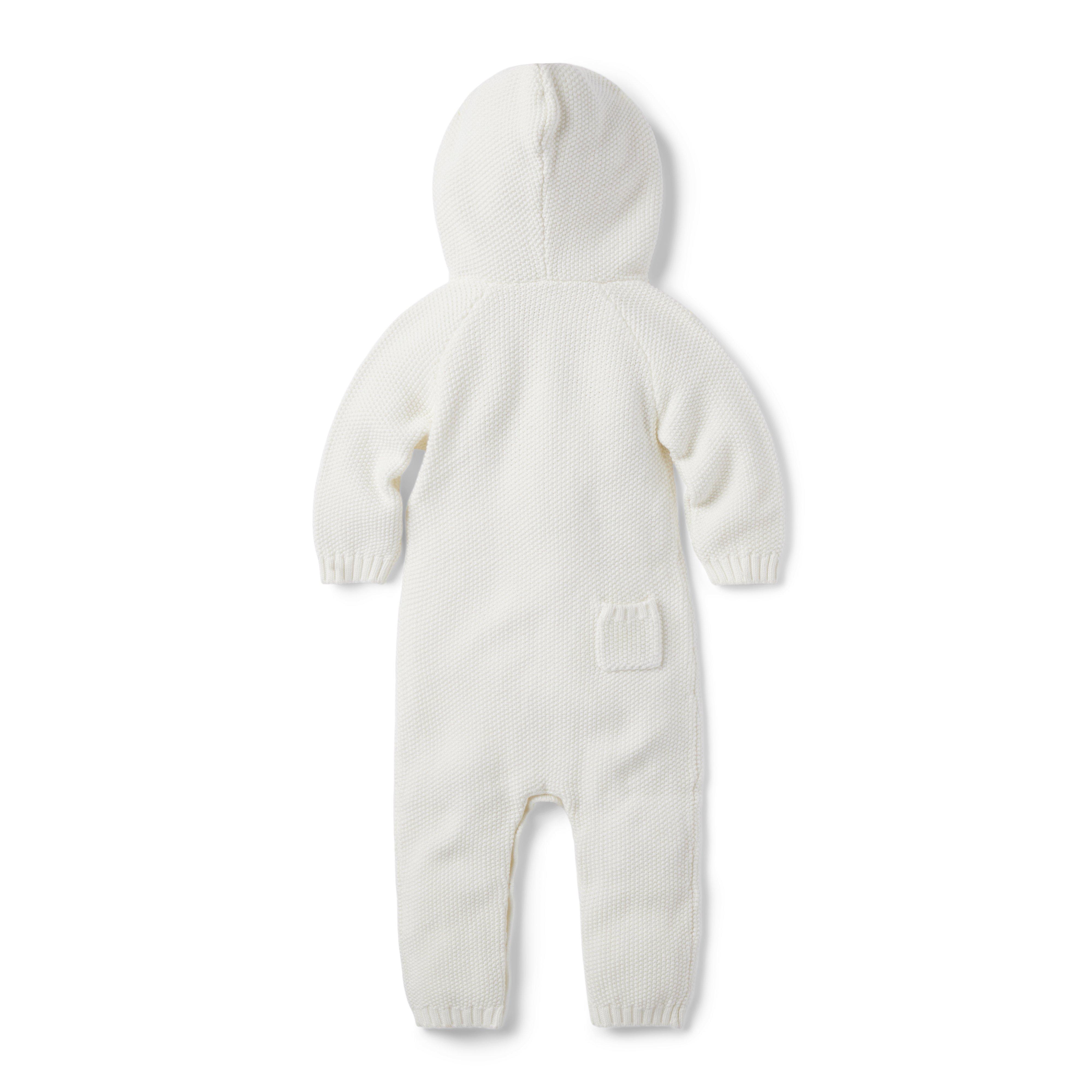 Baby Bear Ear Hooded Sweater One-Piece image number 1