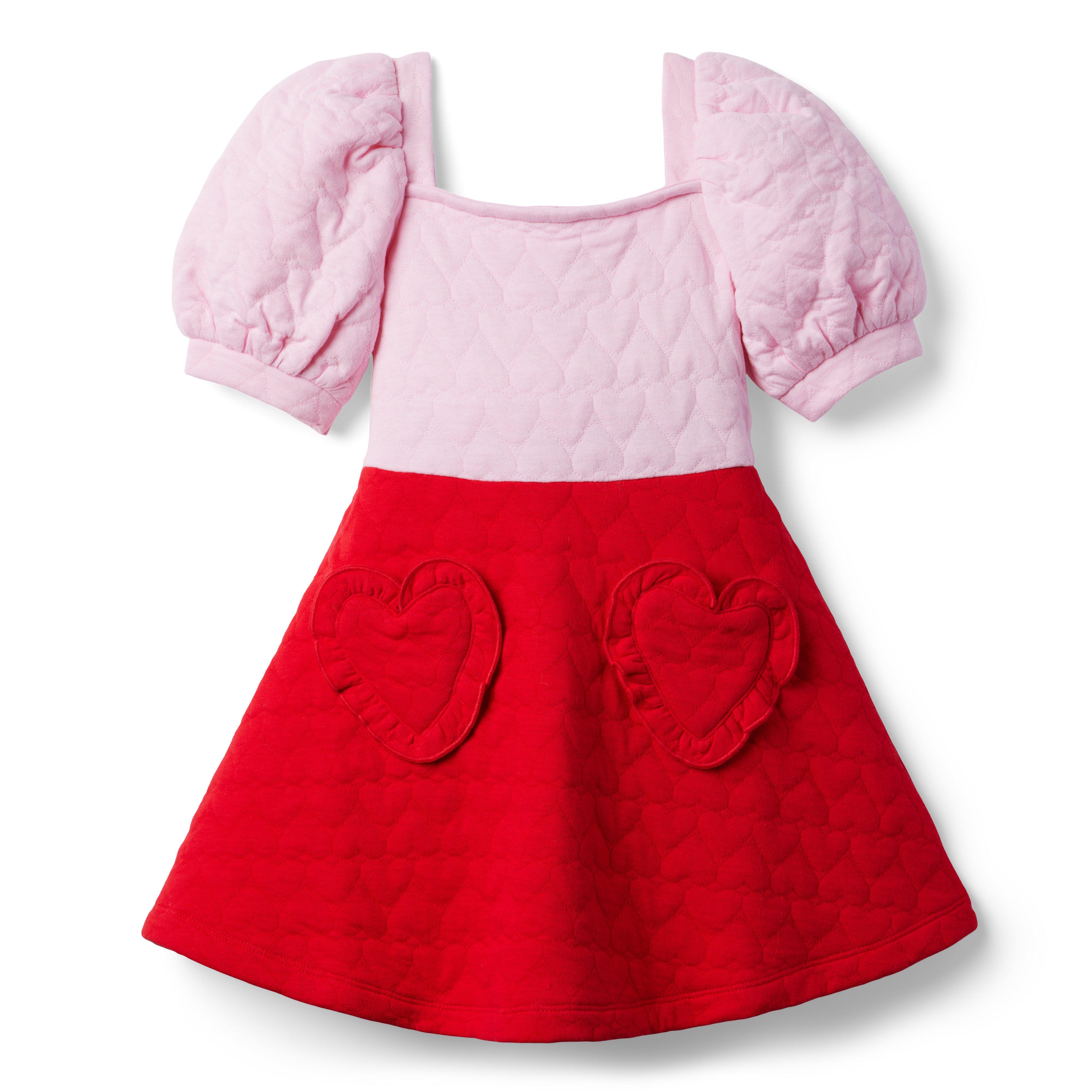 Girl Fairy Tale Quilted Heart Jacquard Dress by Janie and Jack