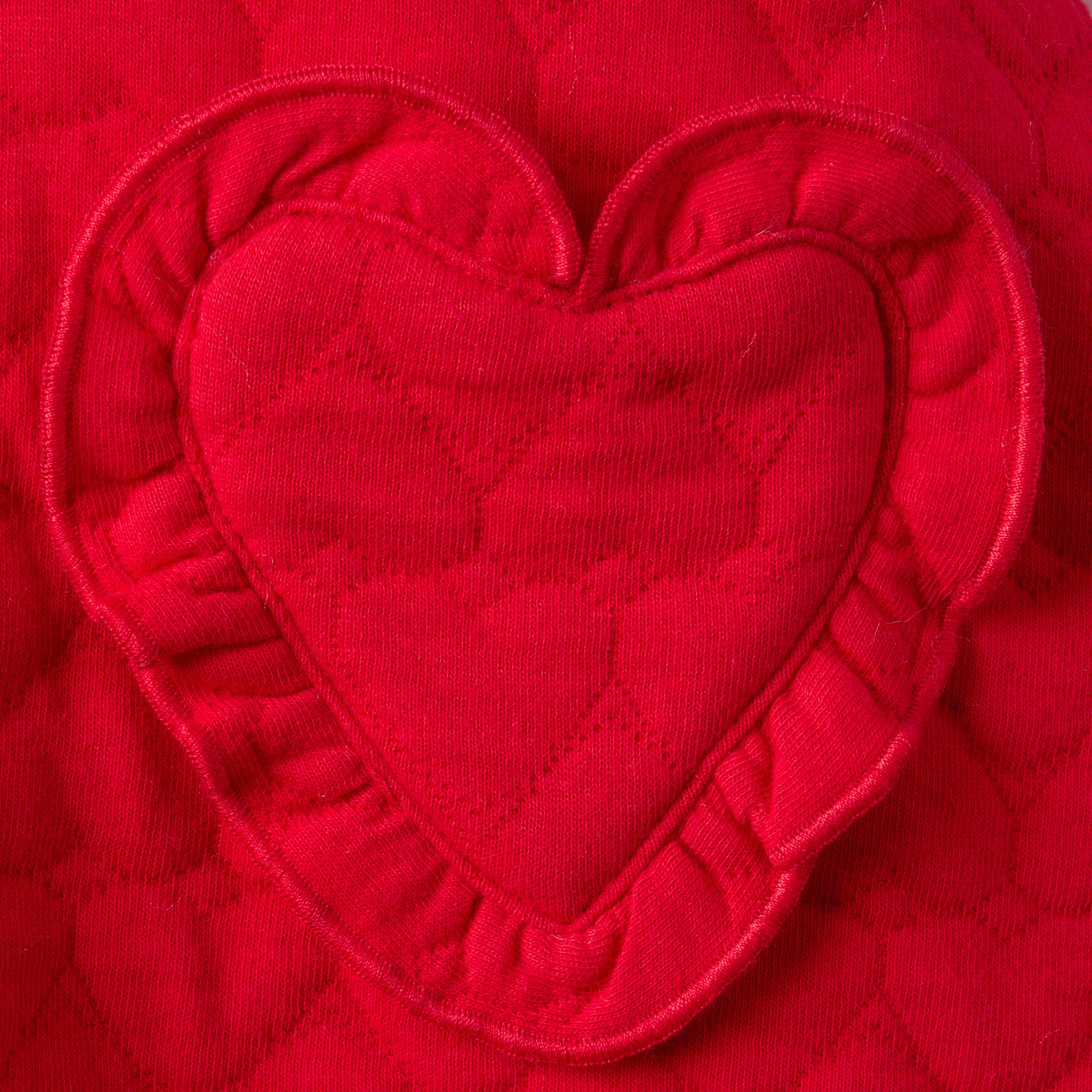 Quilted Heart Jacquard Dress image number 2