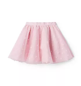 Glitter Heart Tulle Skirt 