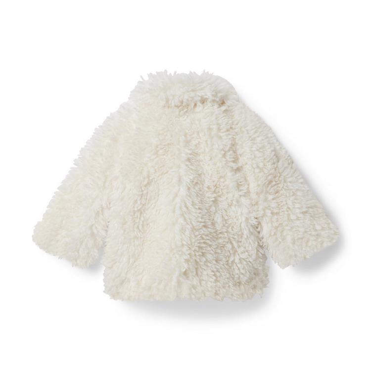RK_90007 - Girls Jacket Style 90007 - Elegant White Faux Fur