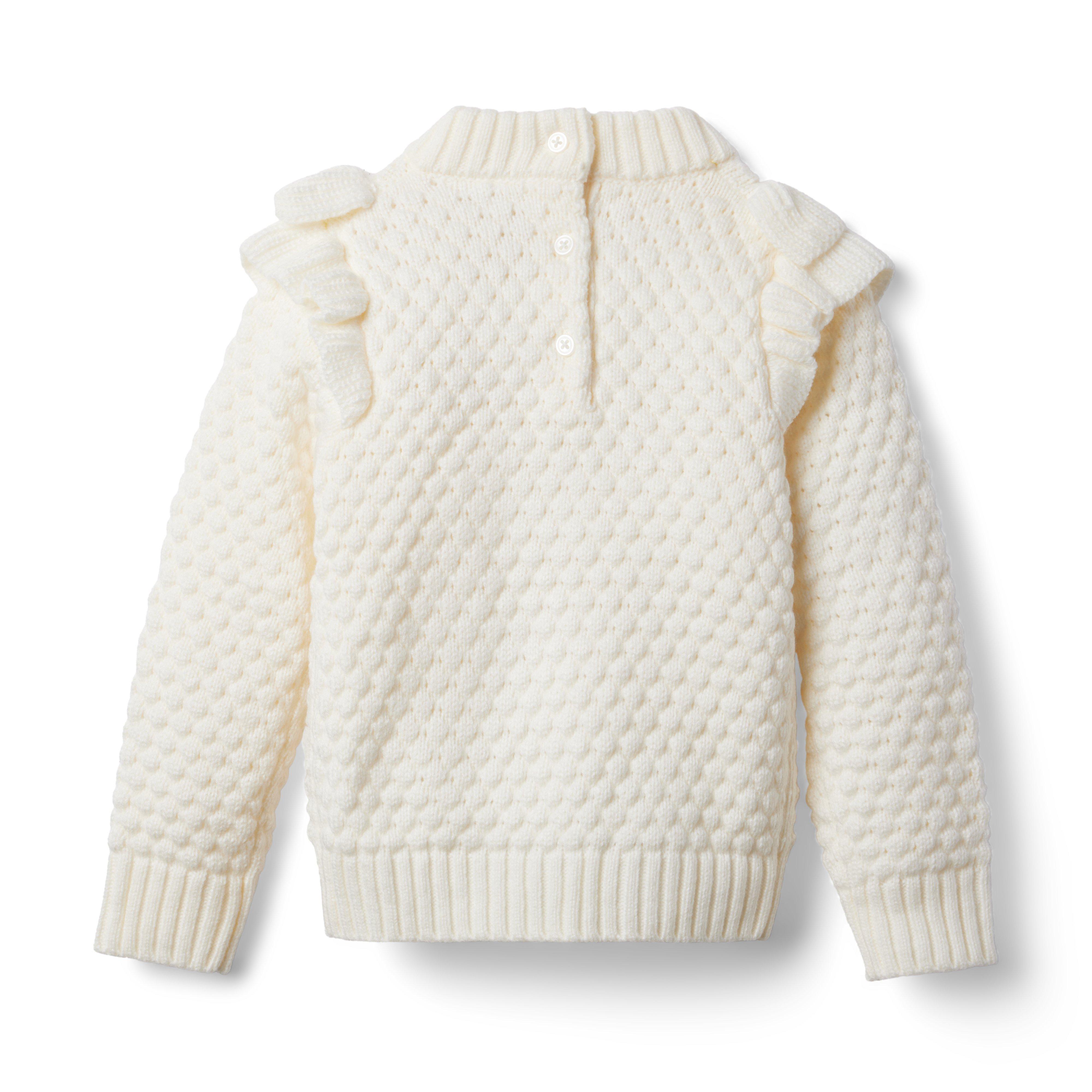 Textured Ruffle Sweater image number 1