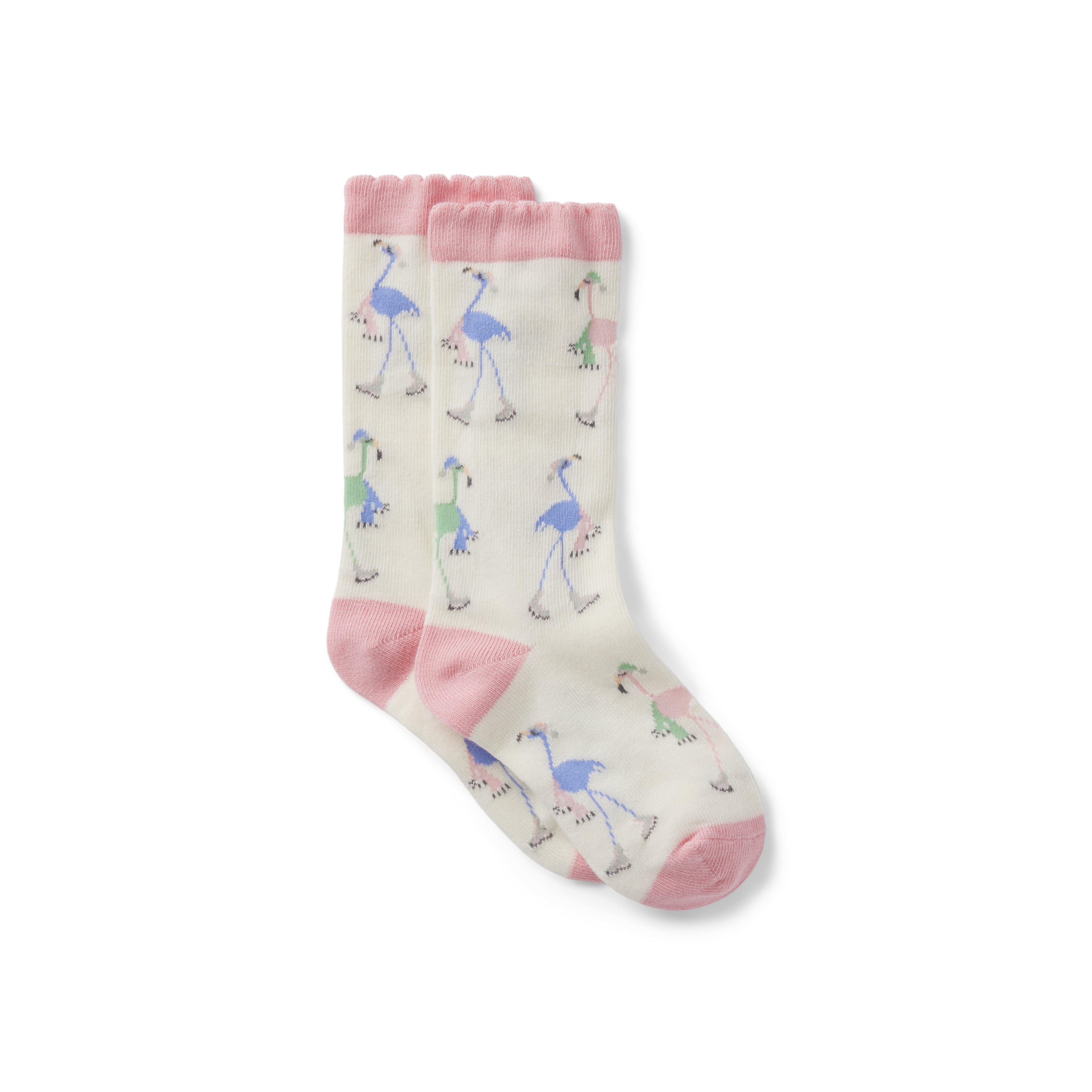 Winter Flamingo Sock