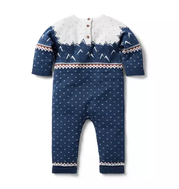 Baby Fair Isle Mountain Sweater One-Piece image number 1