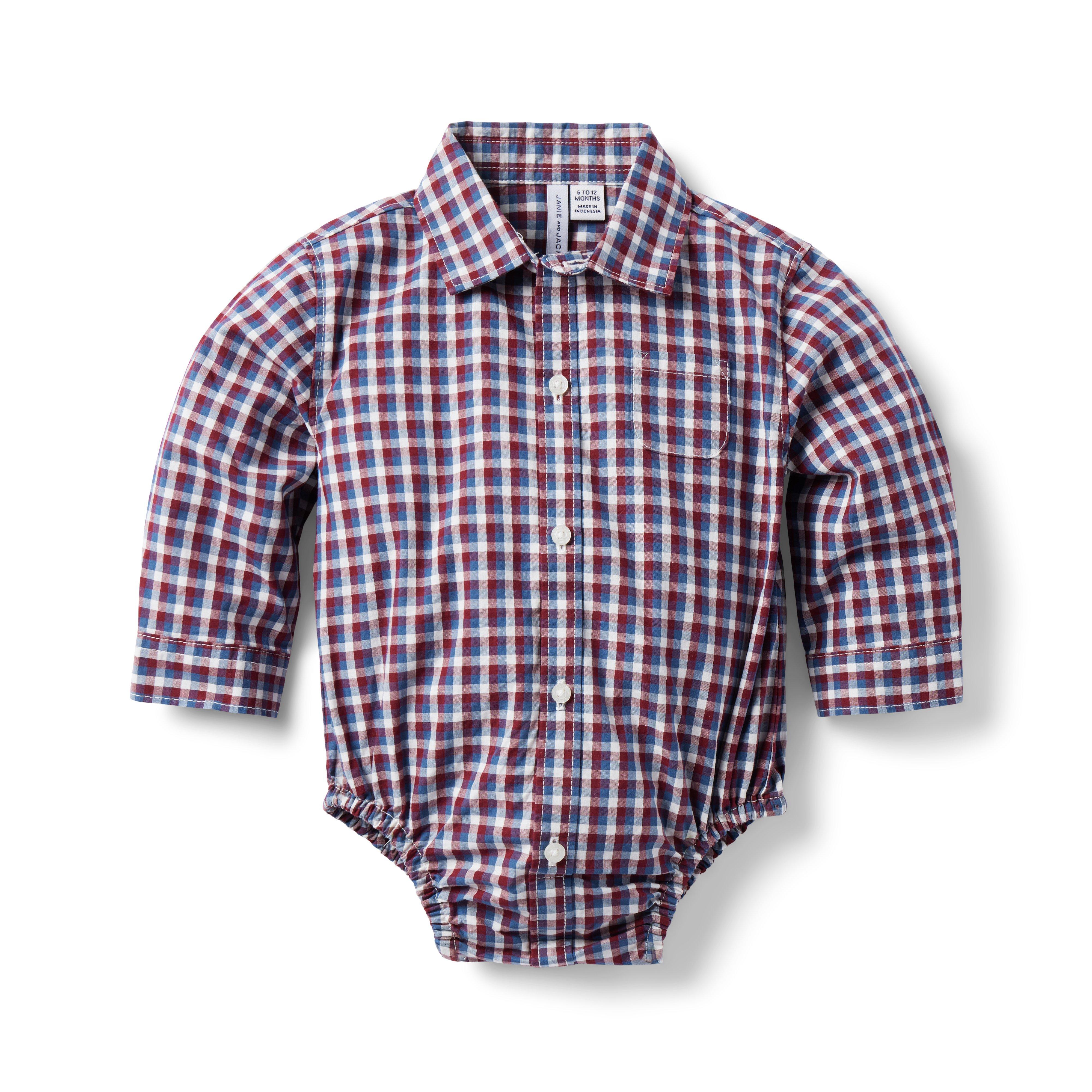 Baby Plaid Poplin Bodysuit