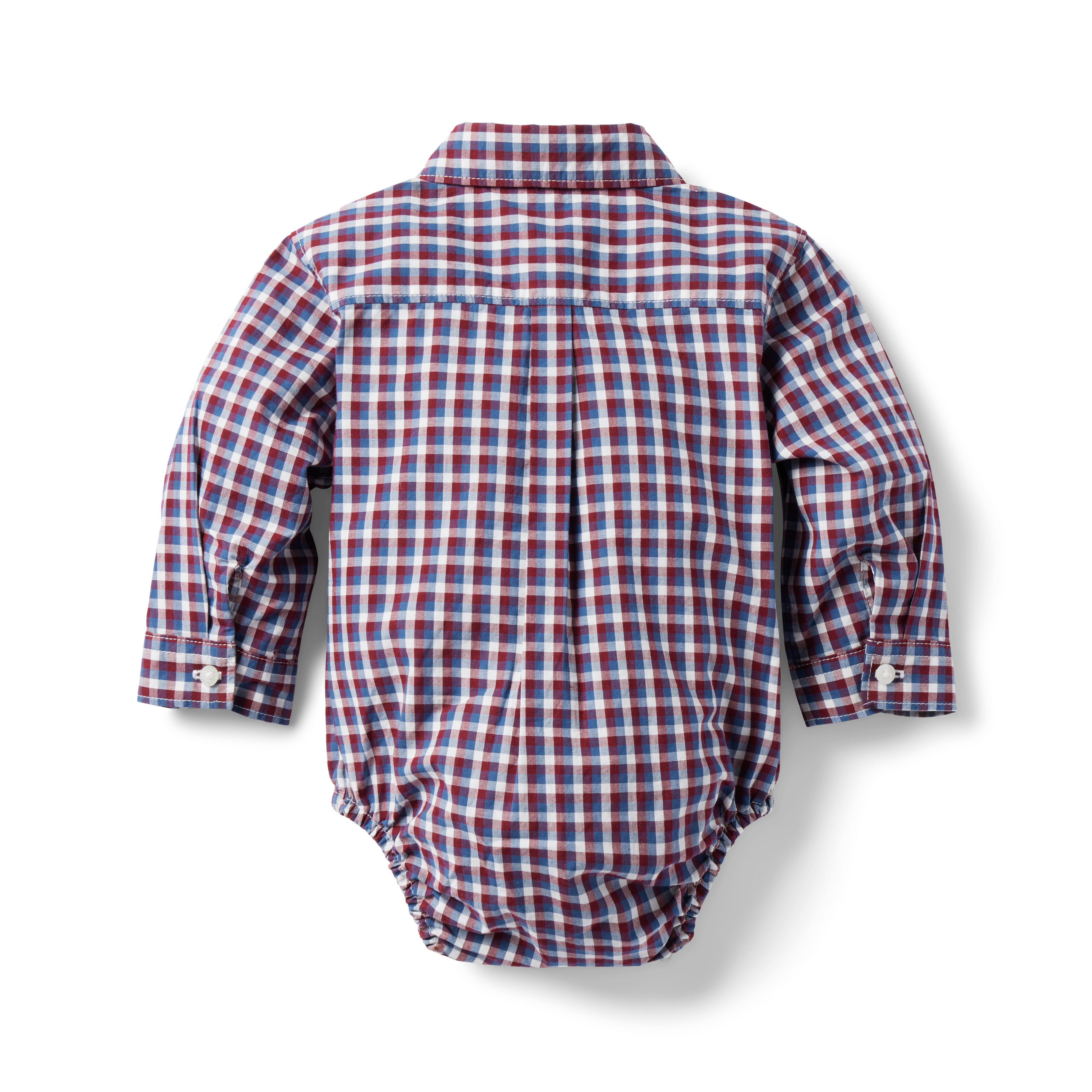 Baby Plaid Poplin Bodysuit image number 1