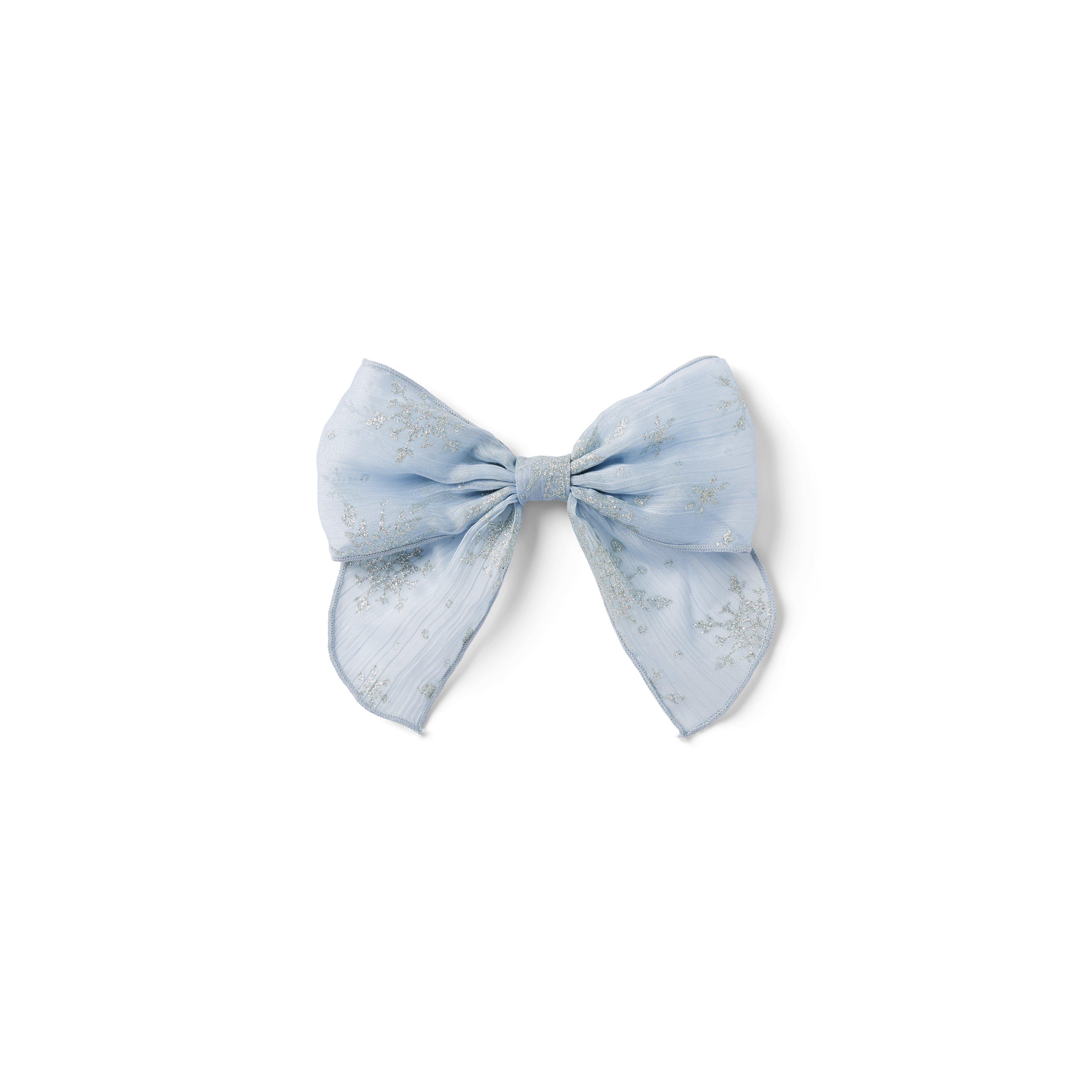 Disney Frozen Shimmer Snowflake Bow Barrette