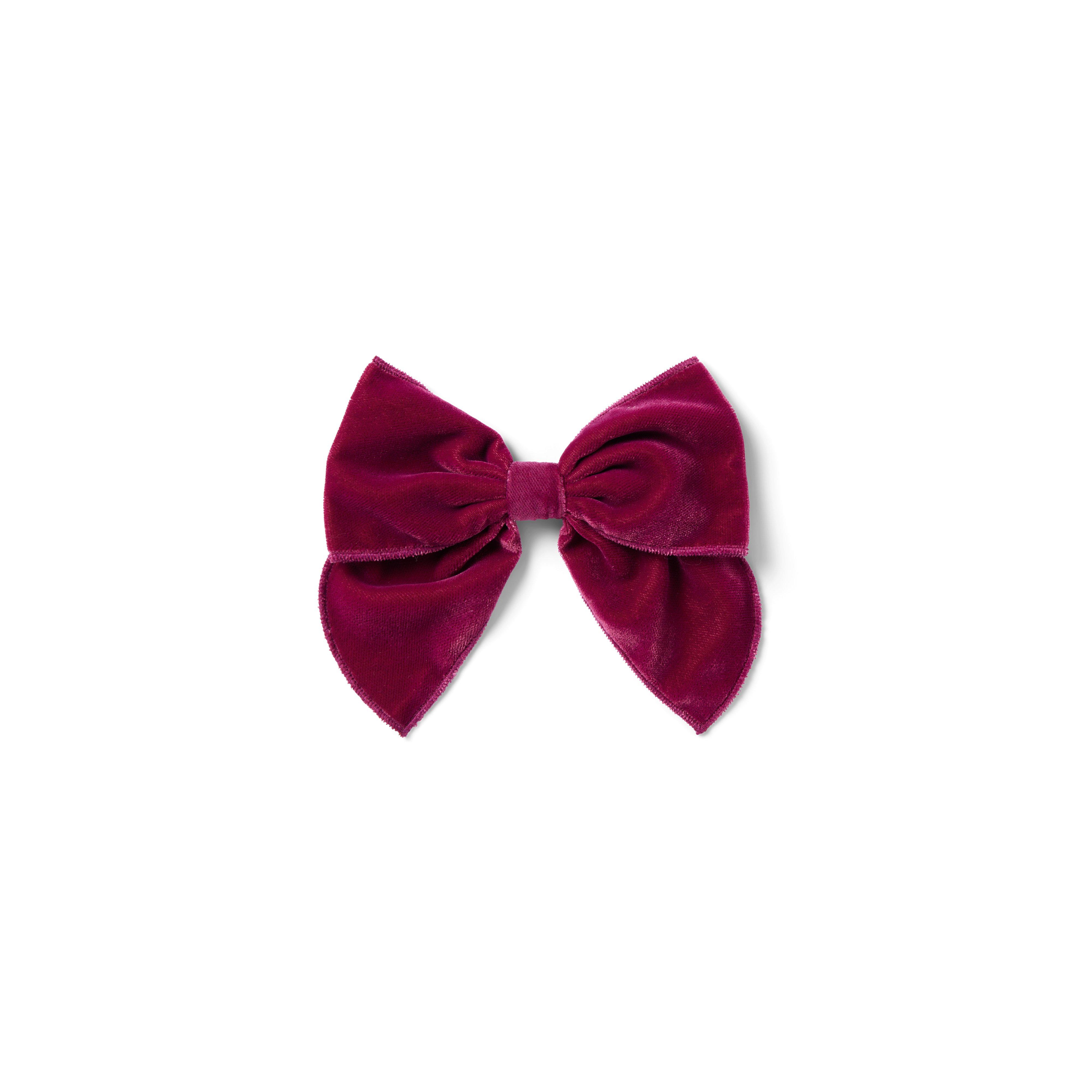 Velvet Bow Barrette image number 0