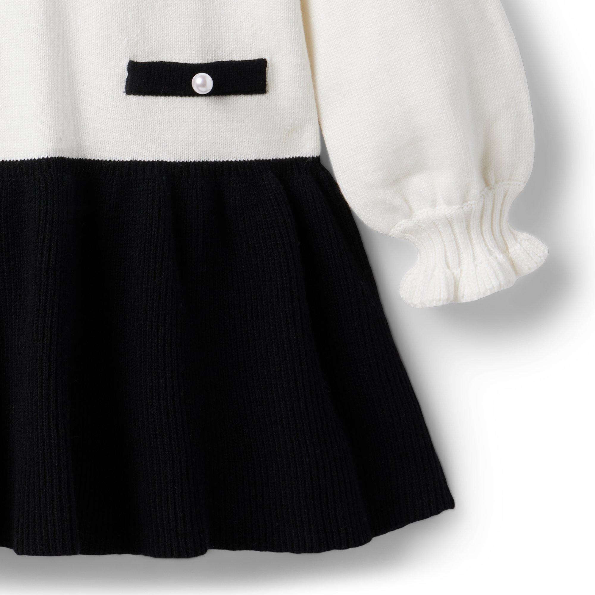 Colorblocked Drop Waist Sweater Dress image number 6