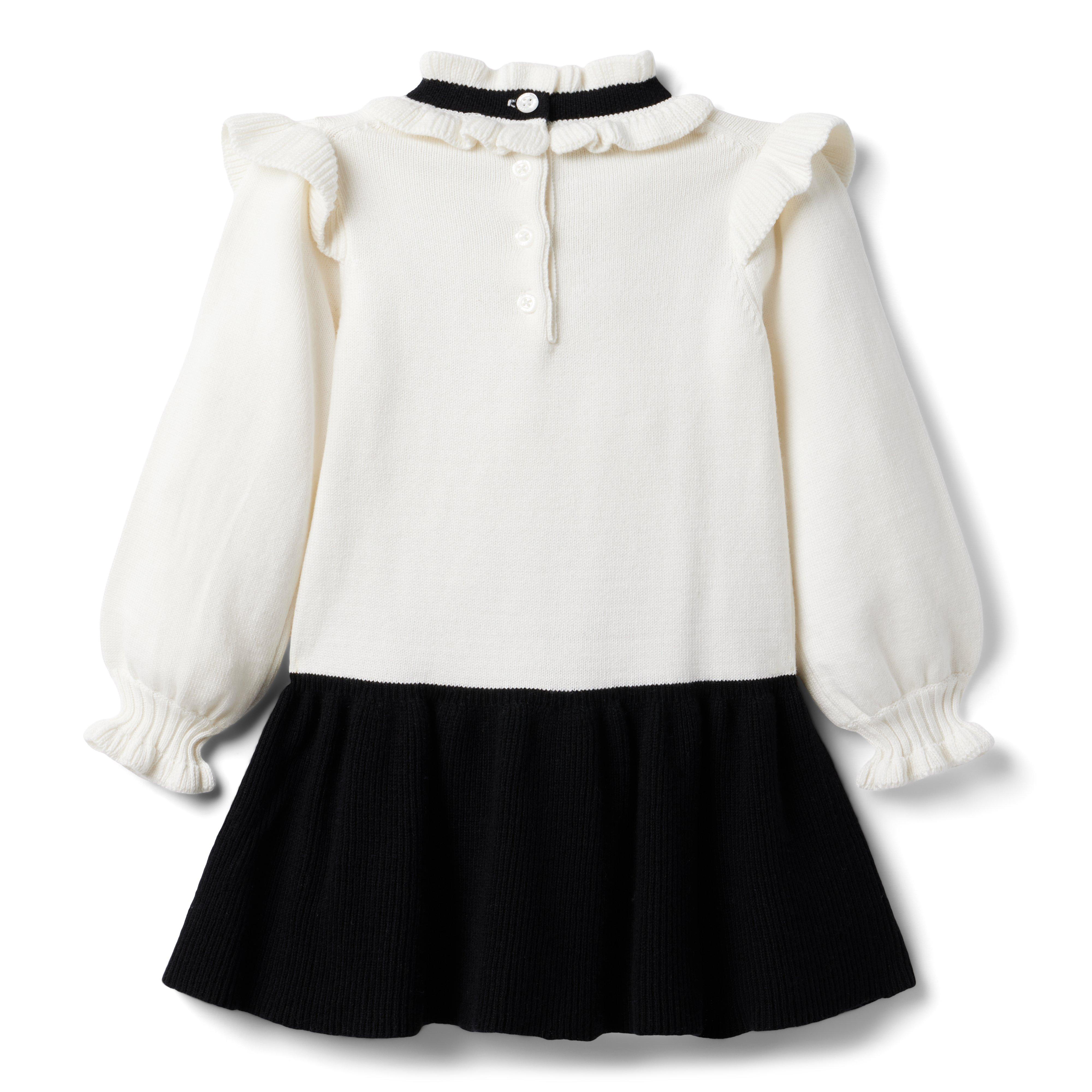 Colorblocked Drop Waist Sweater Dress image number 3